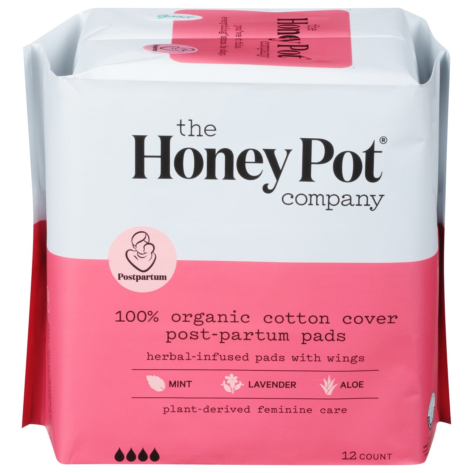 The Honey Pot - Pads Post-partum Herbal - 1 Each 1-12 Ct