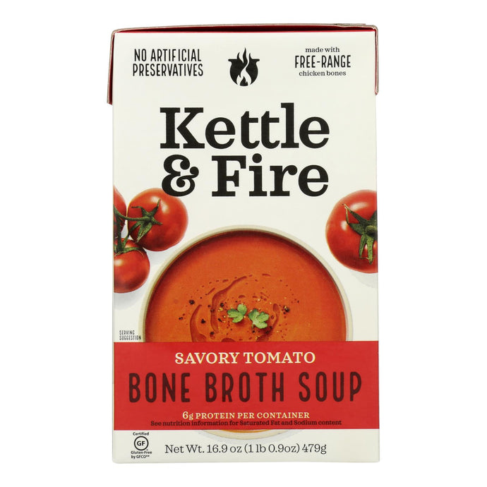 Kettle And Fire Soup - Tomato Soup - Case Of 6 - 16.9 Oz.