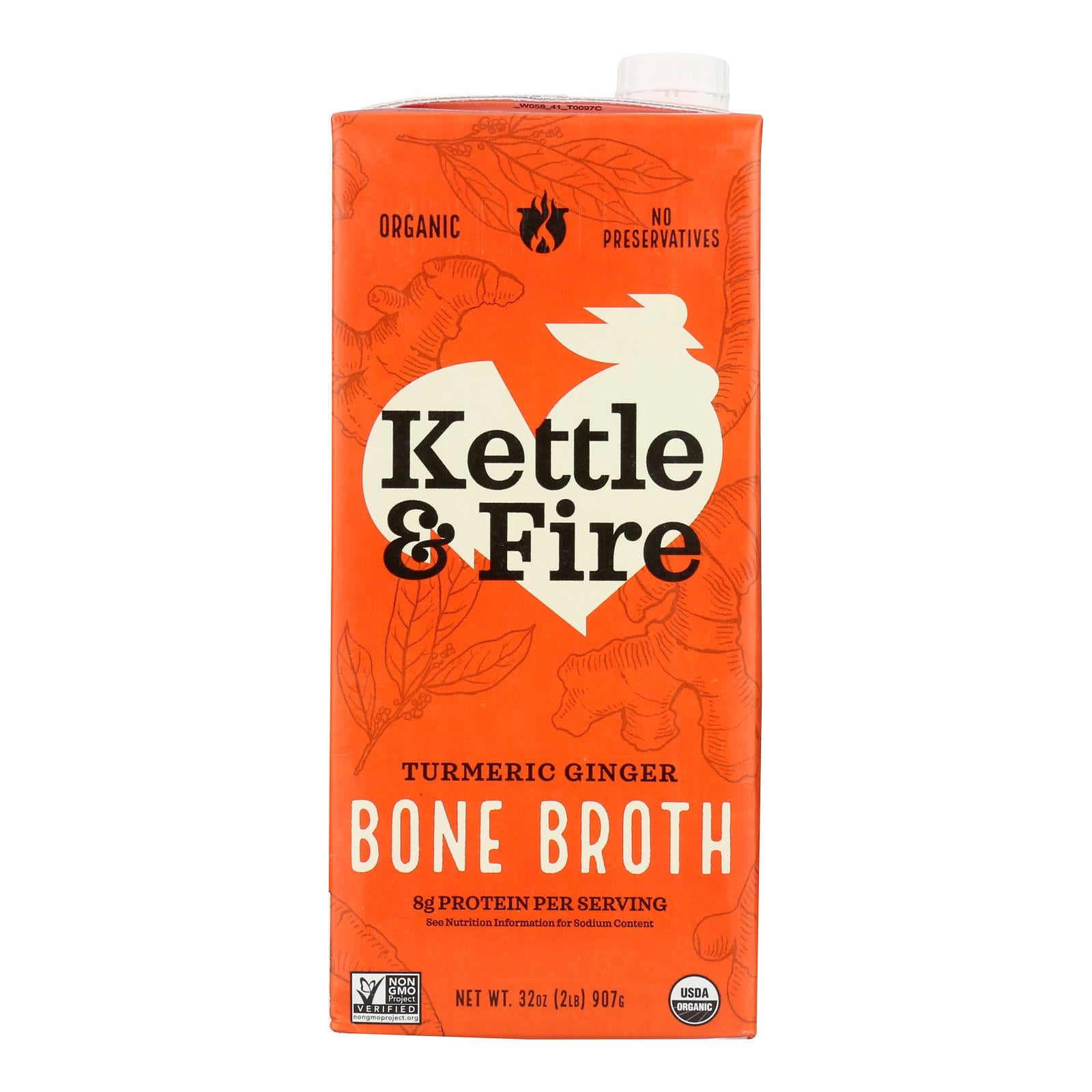 Kettle And Fire - Bone Brth Og2 Tmrc Ginger - CS of 8-32 OZ