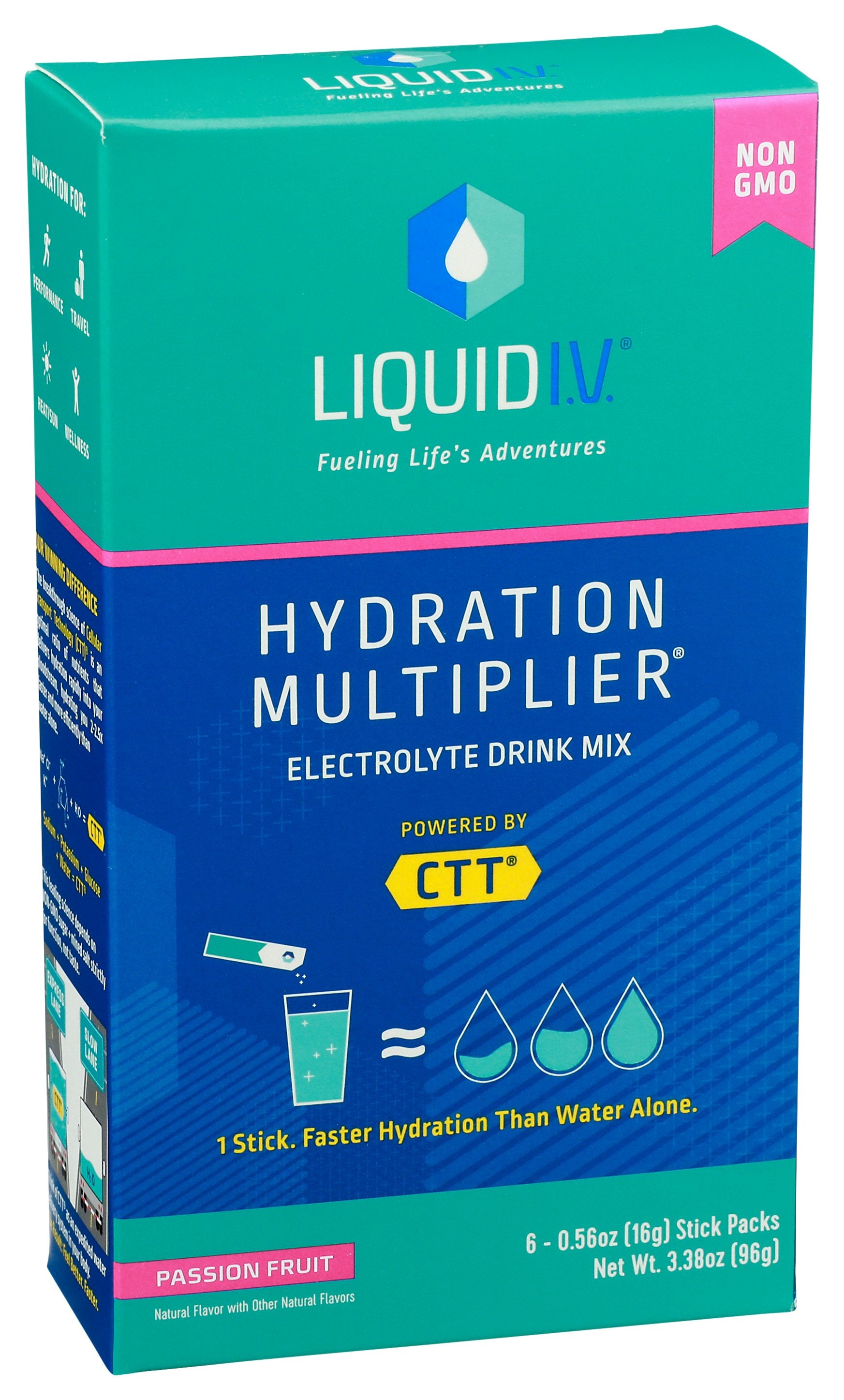 LIQUID IV HYDRATION PSSN FRT 6CT BX