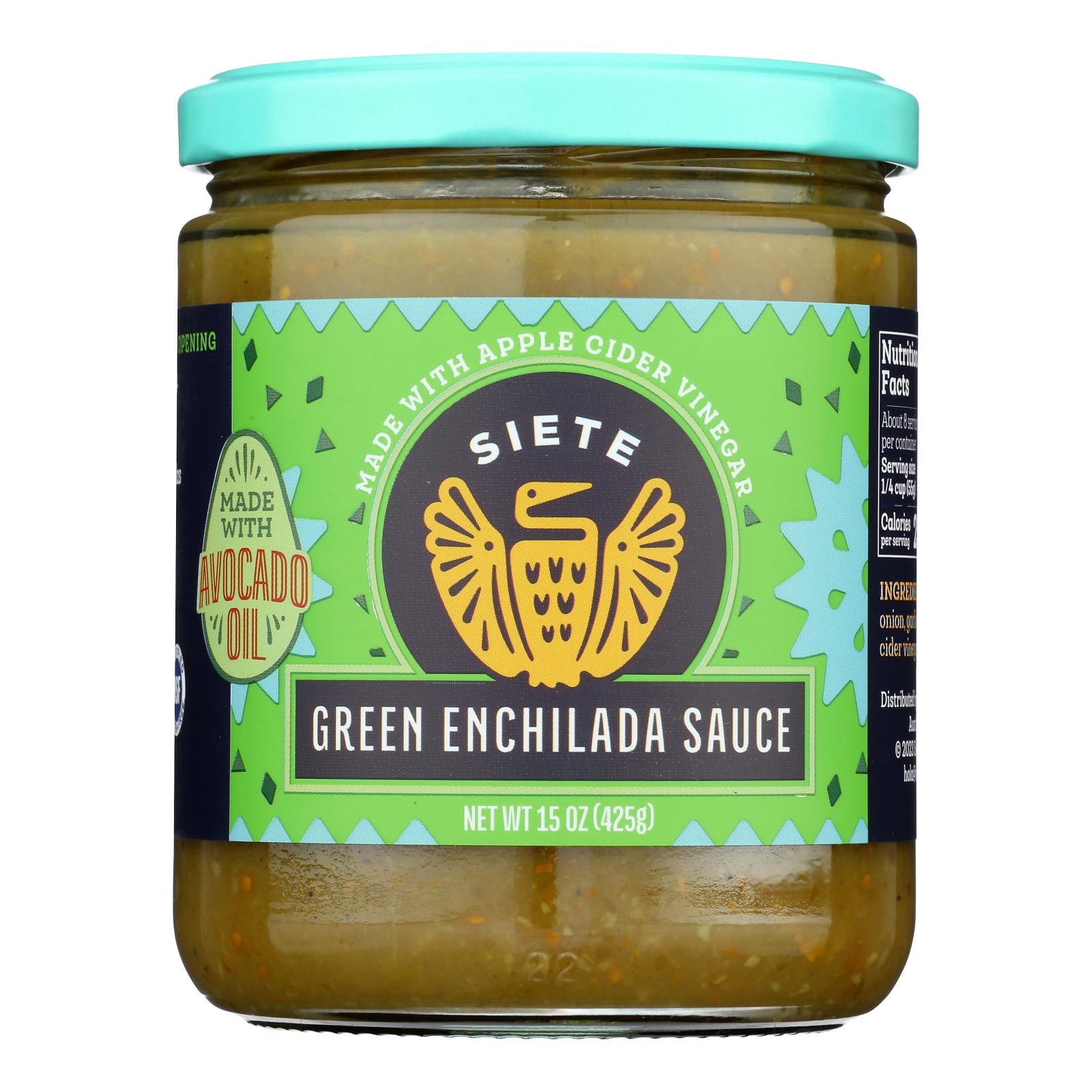 Siete - Sauce Green Enchilada - Case Of 6-16 Oz