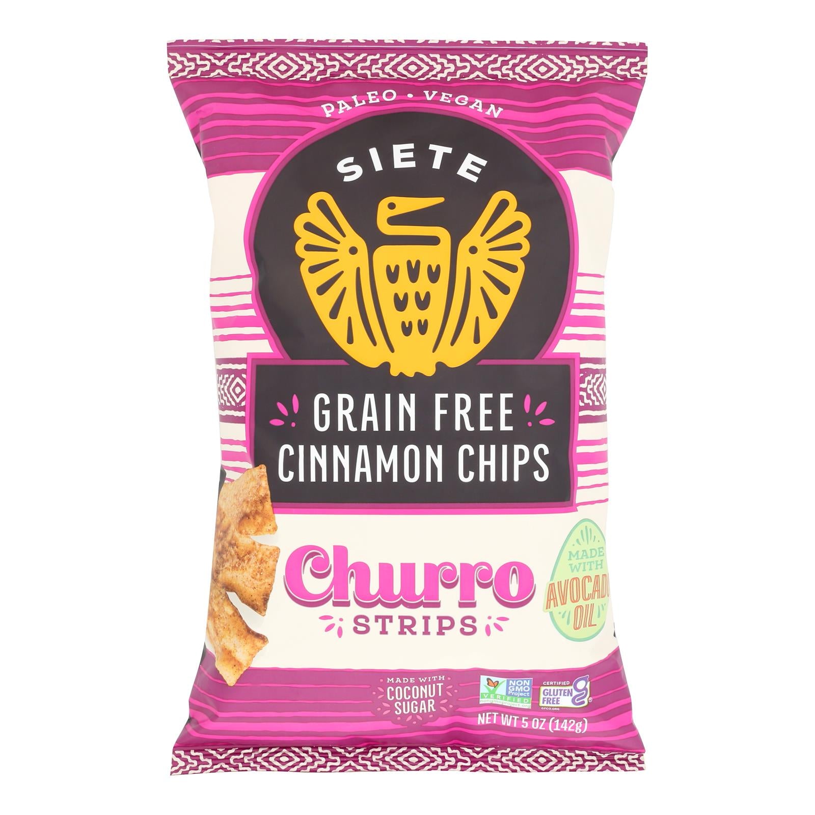 Siete - Churro Strips Cinnamon - Case Of 12-5 Oz