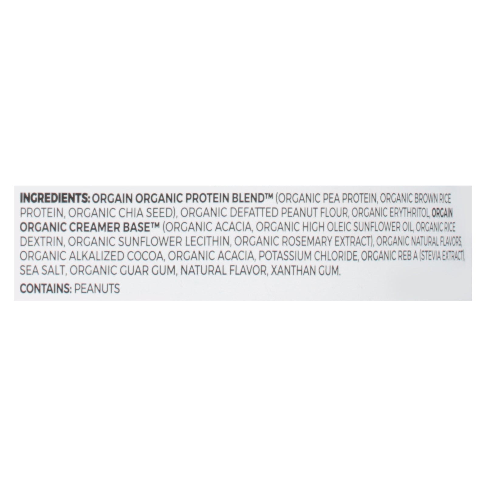 Orgain - Prot Pwdr Og2 Choc Pbtr - EA of 1-2.03 LB
