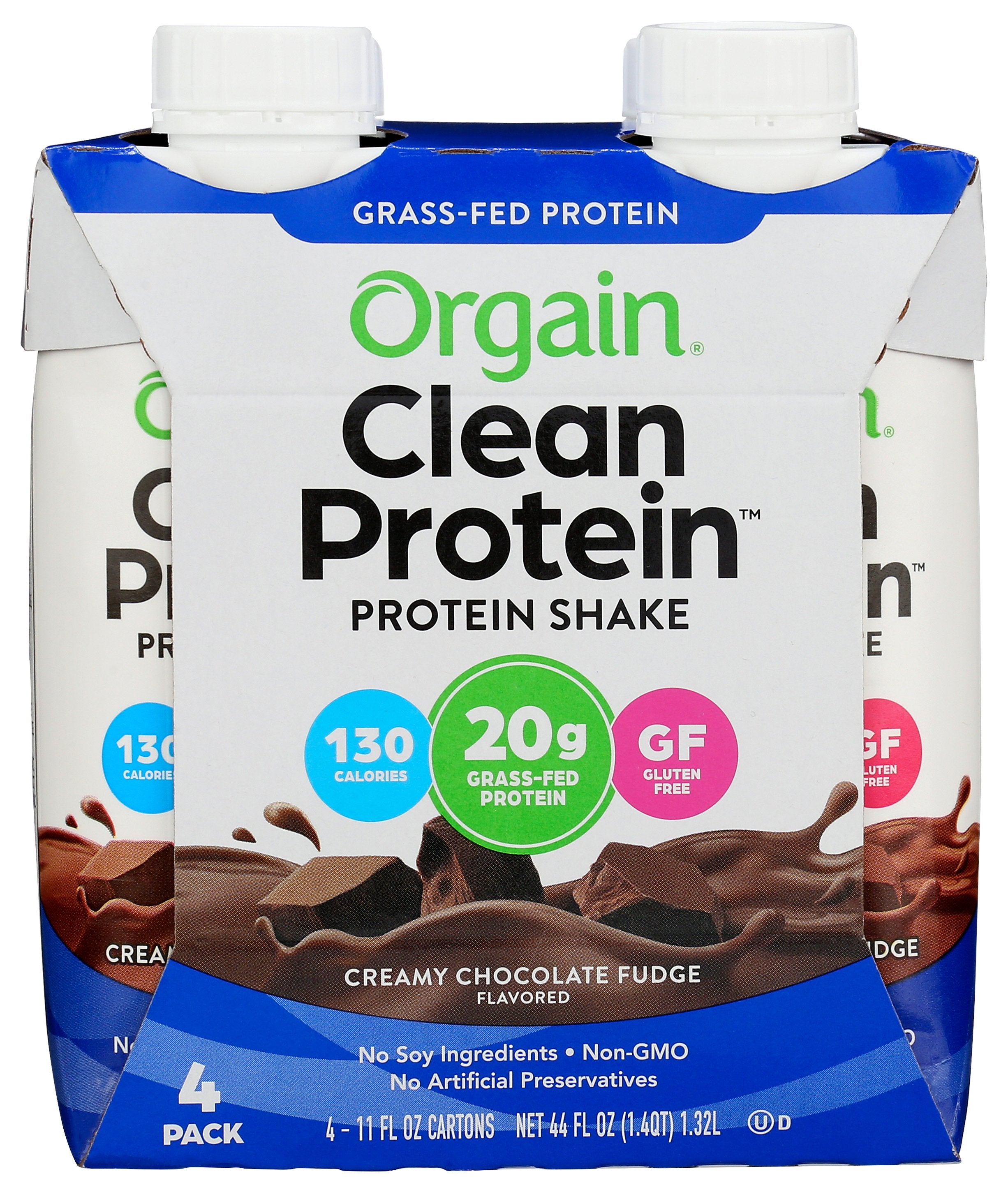 ORGAIN PRTN GRASSFD RTD CHOC 4PK - Case of 3