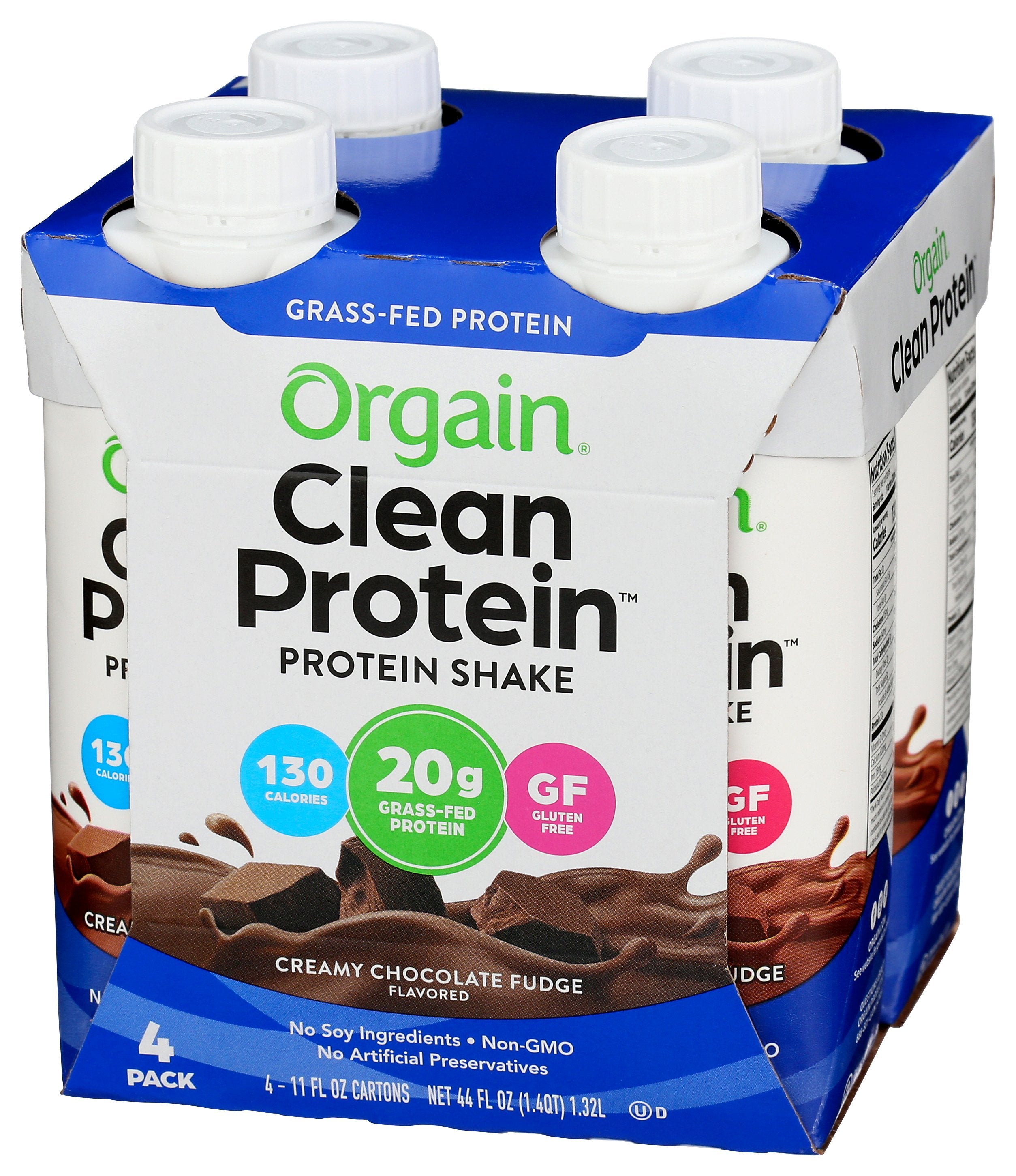 ORGAIN PRTN GRASSFD RTD CHOC 4PK - Case of 3