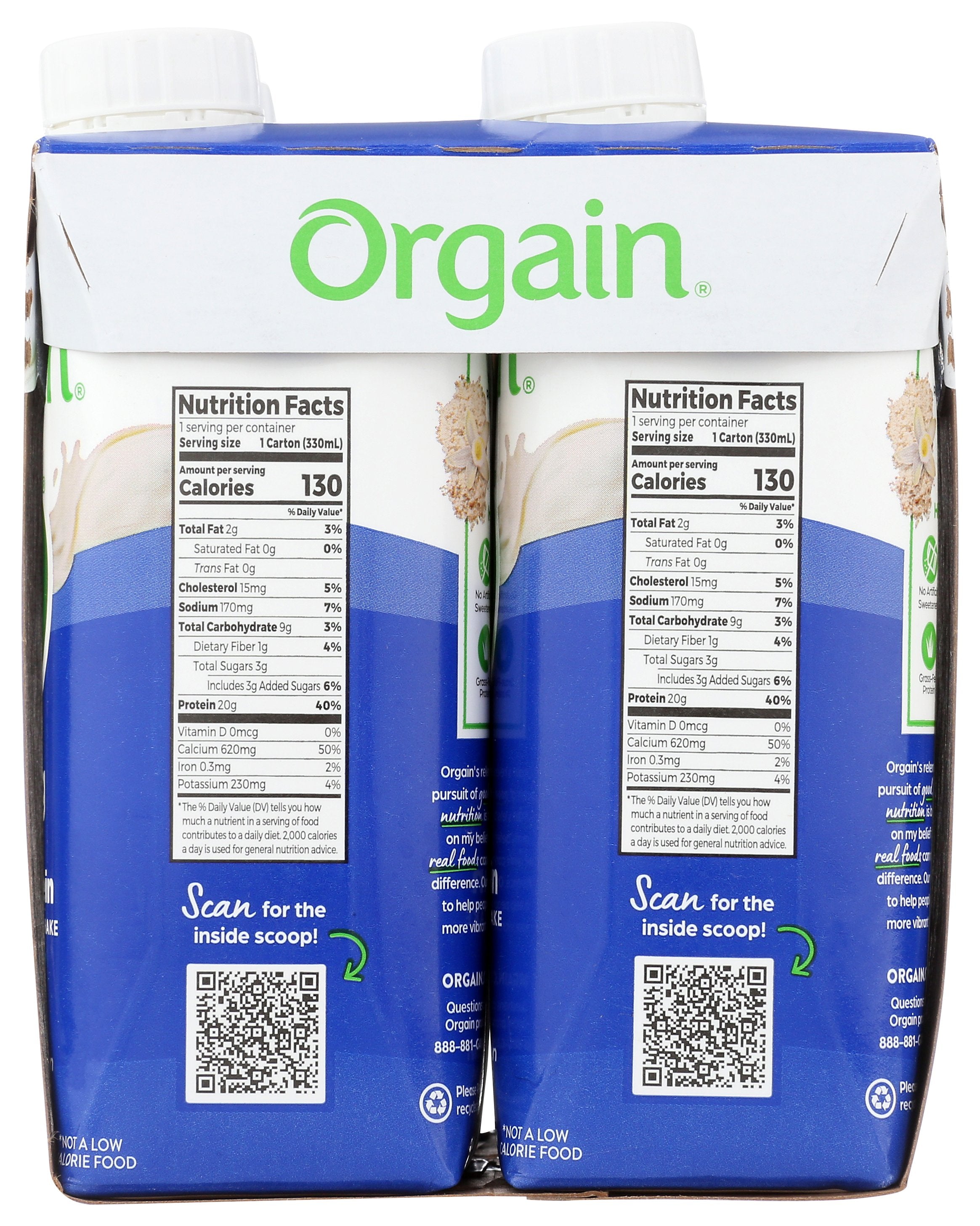 ORGAIN PRTN GRASSFD RTD VNLA 4PK - Case of 3