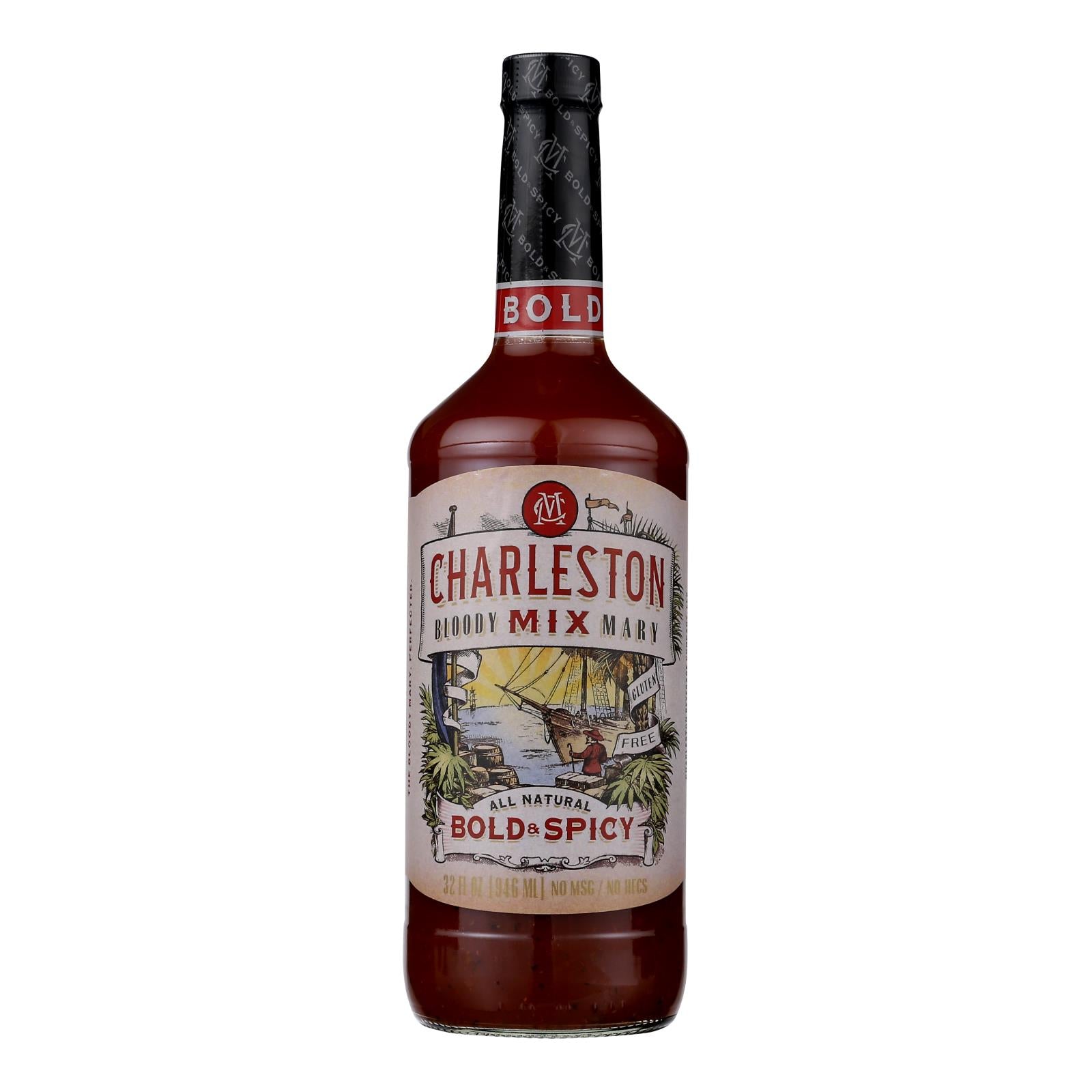 Charleston Mix - Mix Bloody Mary Bold Spicy - Case Of 12-32 Fz