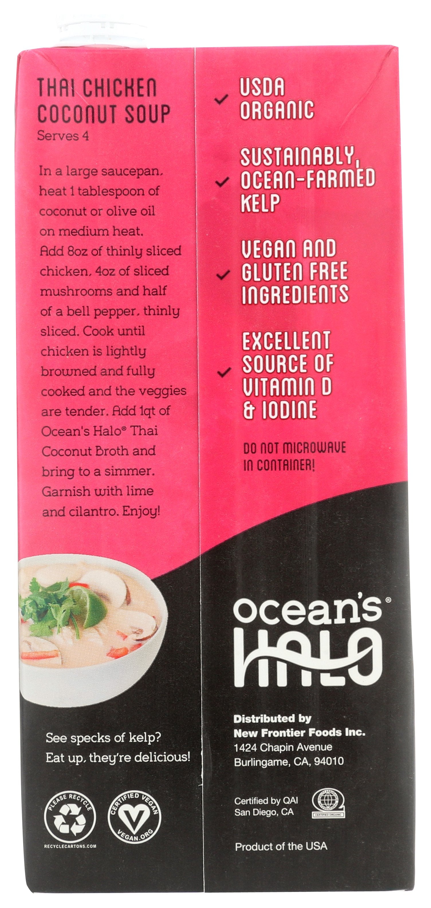 OCEANS HALO BROTH THAI COCONUT ORG - Case of 6