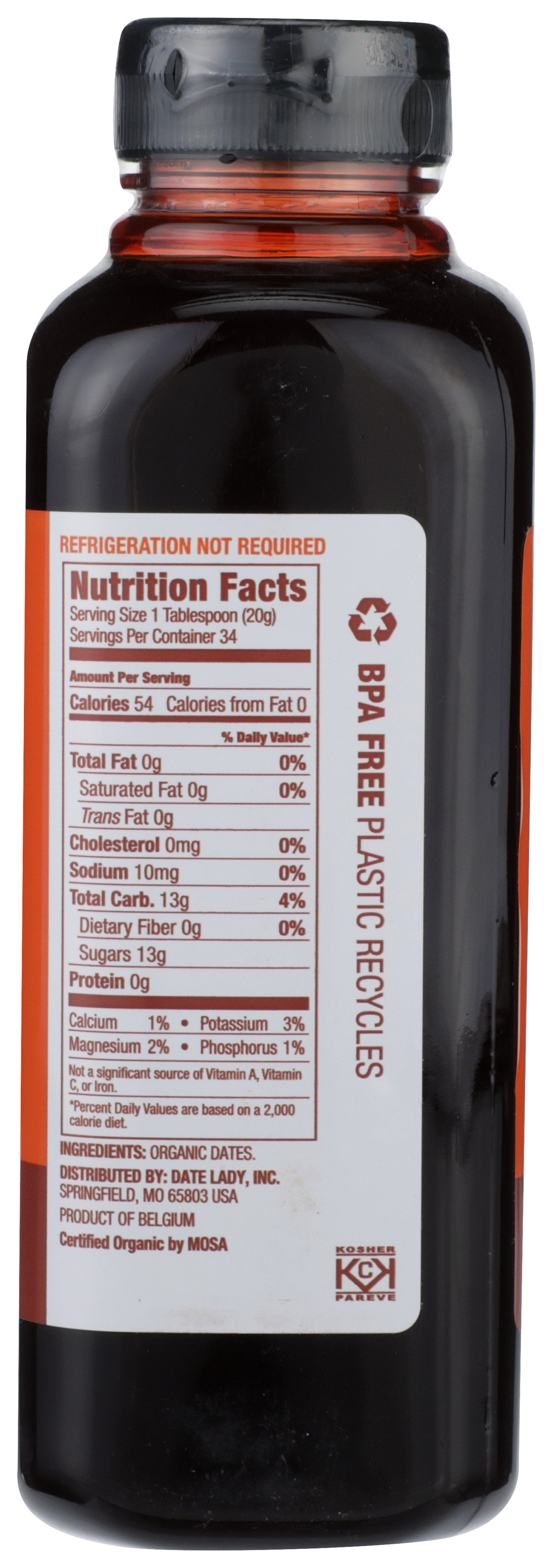 DATE LADY SYRUP DATE ORIGINAL ORG - Case of 8