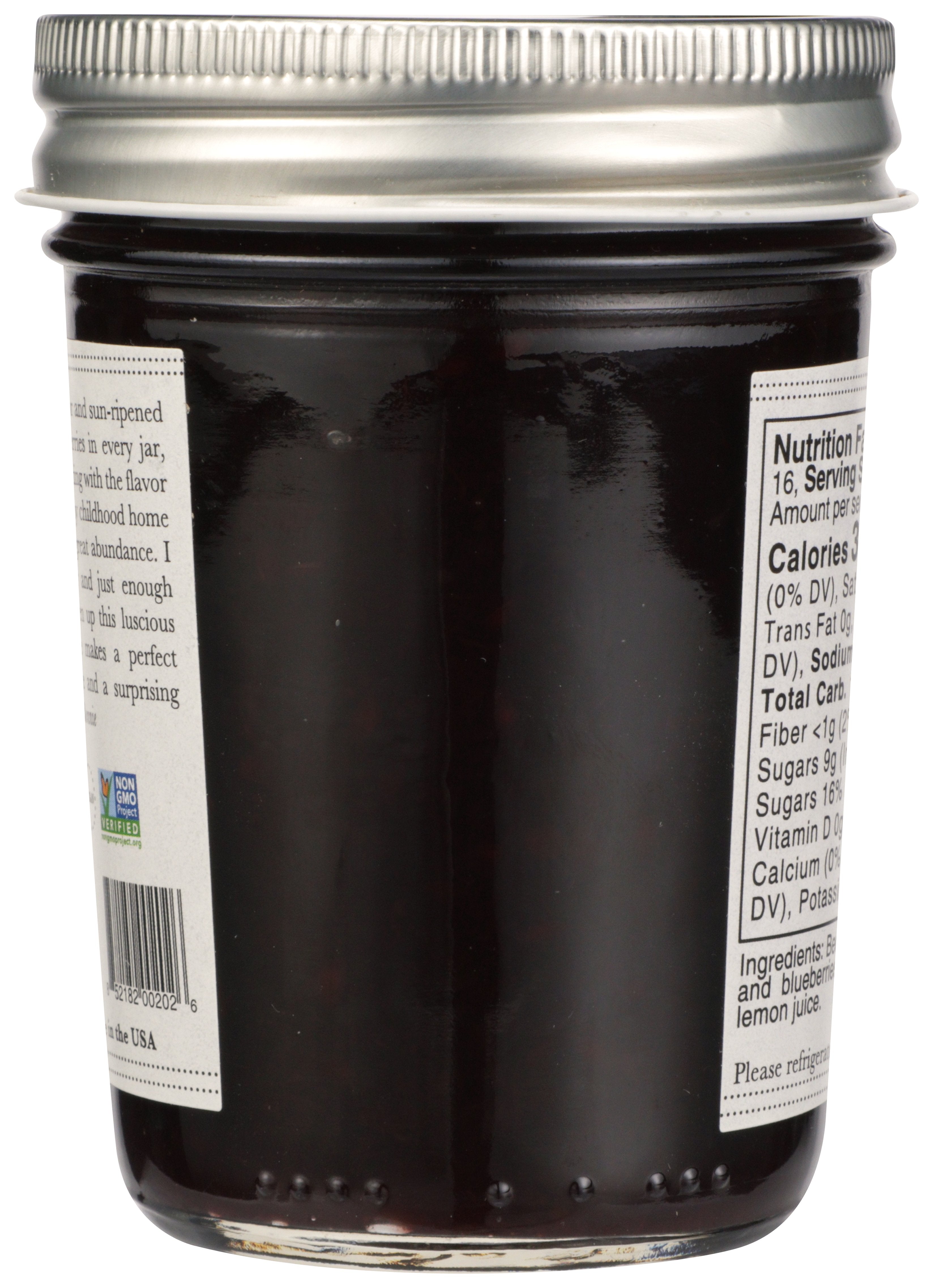 BONNIES JAMS JAM BLACK AND BLUE - Case of 6