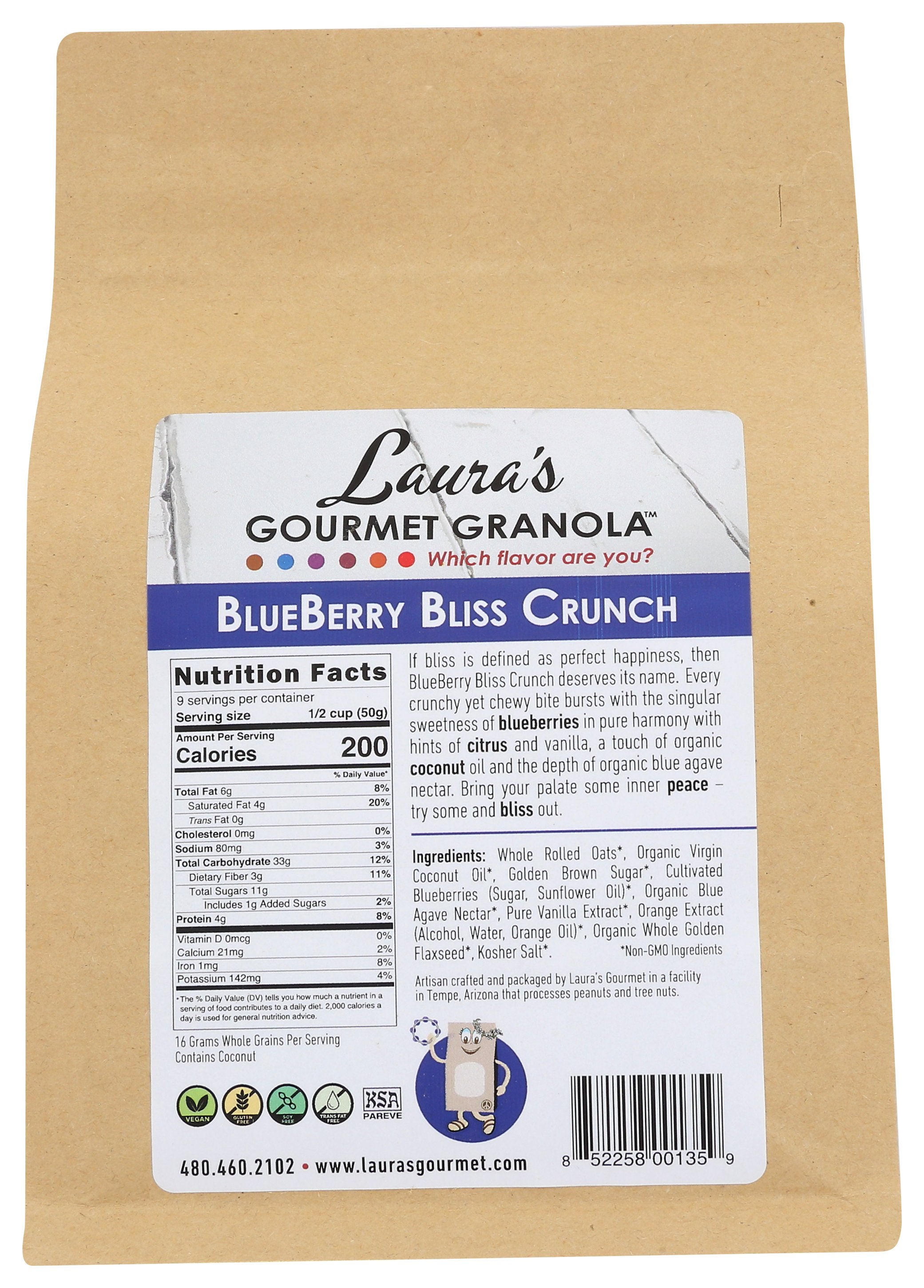LAURAS GOURMET GRANOLA GRANOLA BLBRY BLISS CR - Case of 6