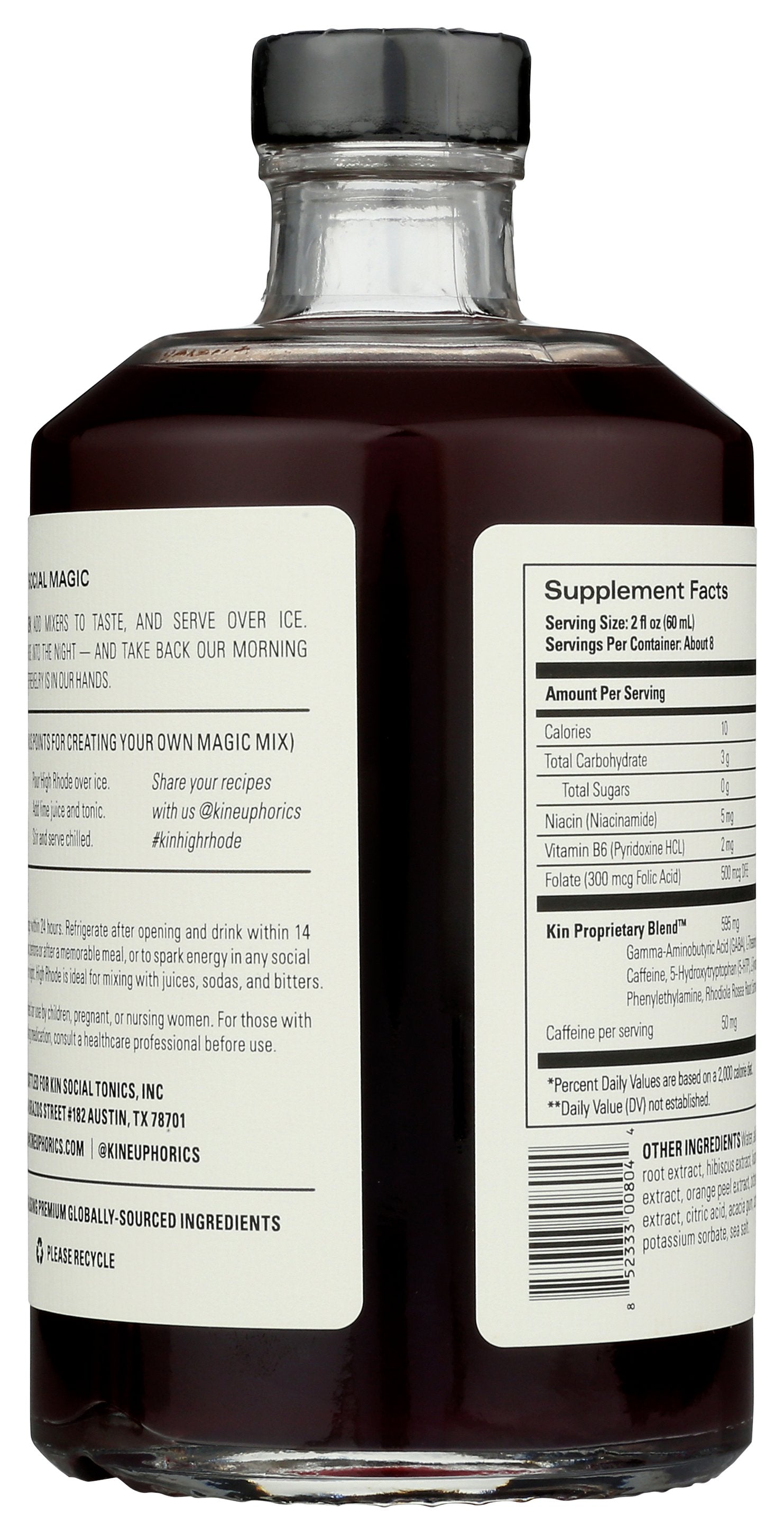 KIN EUPHORICS ELIXIR HIGH RHODE ENERGY - Case of 6