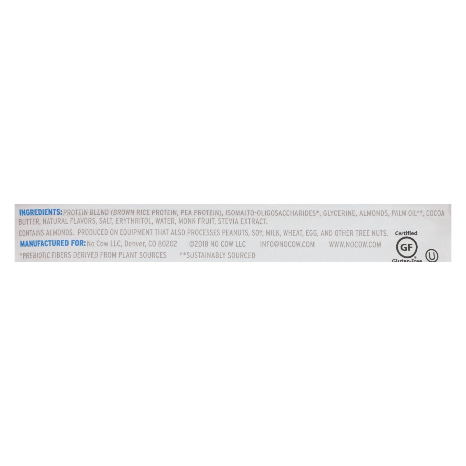 No Cow Bar Blueberry Cobbler Bar - Case of 12 - 2.12 OZ