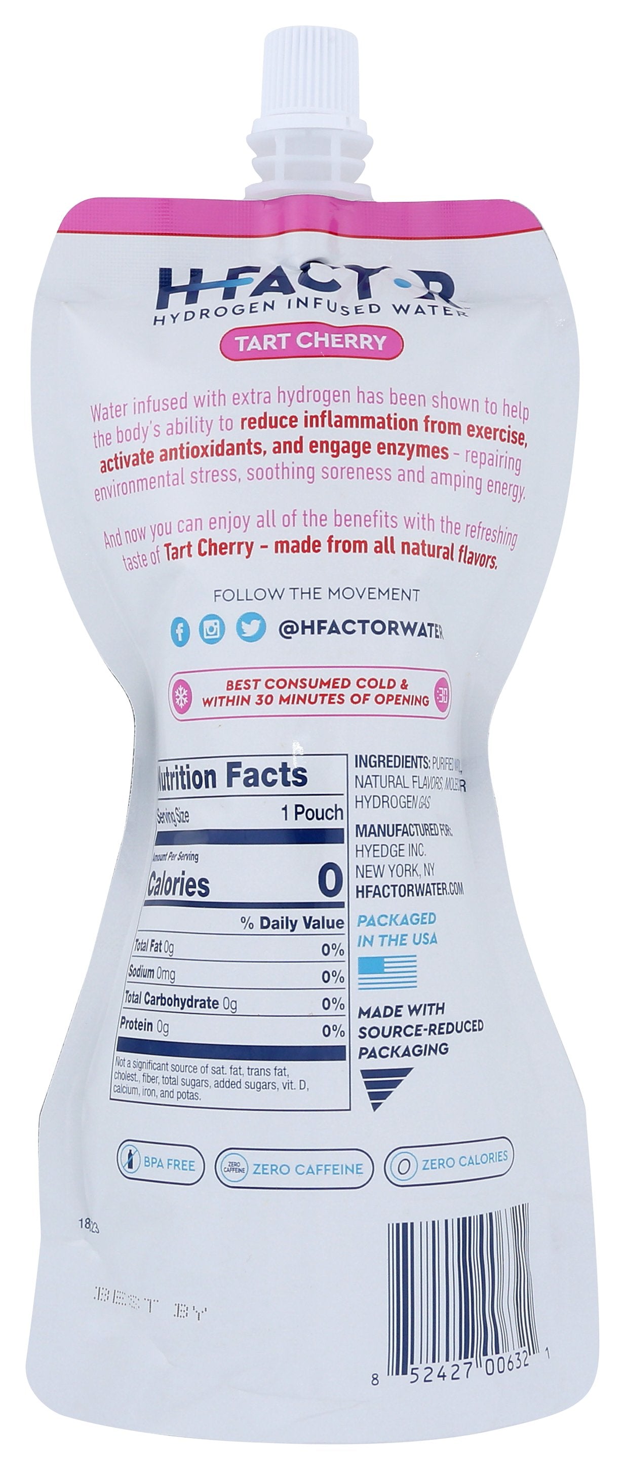 HFACTOR WATER HYDRGN INFSD CHERRY - Case of 12