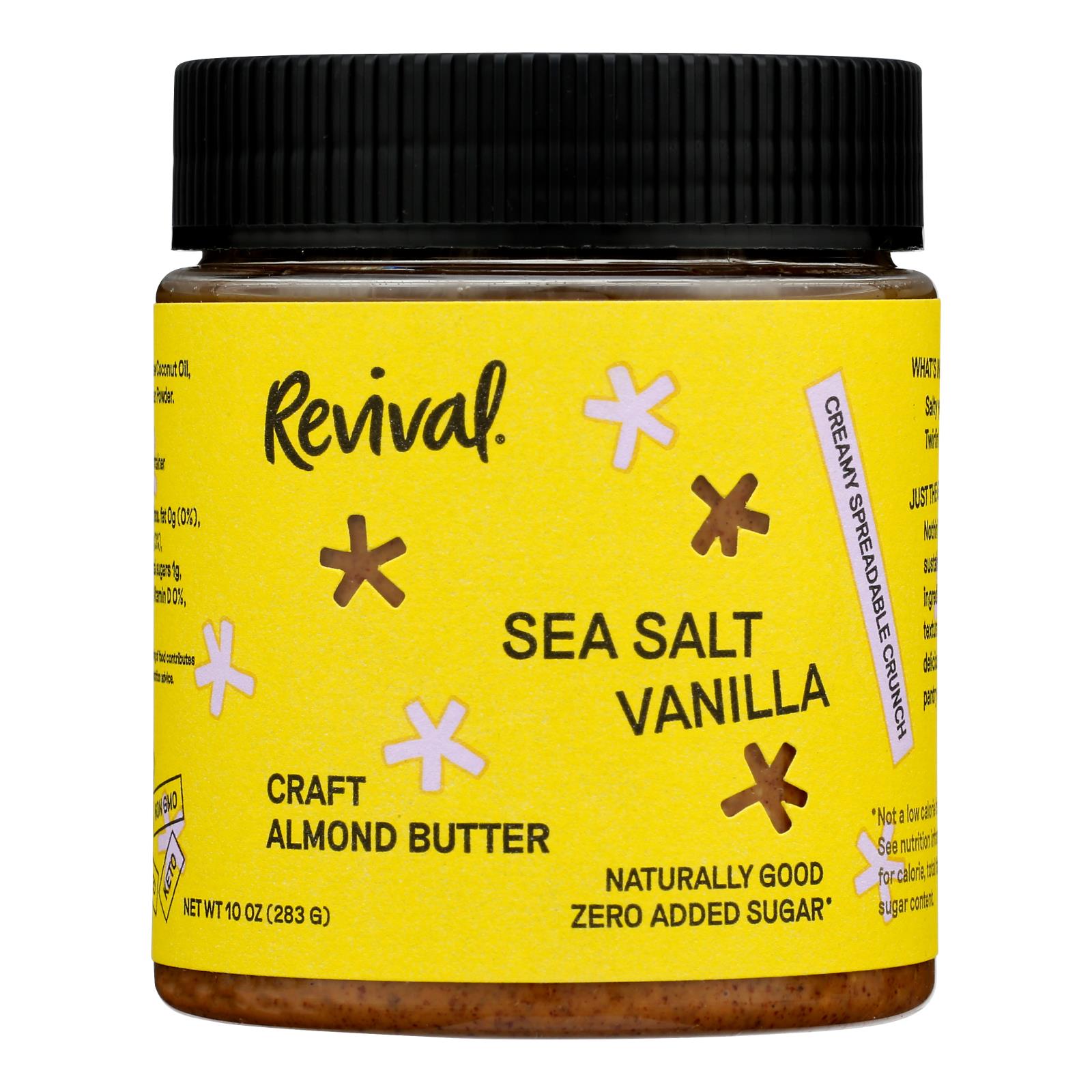 Revival - Almond Butter Vanilla Sea Salt - Case of 6-10 ounces