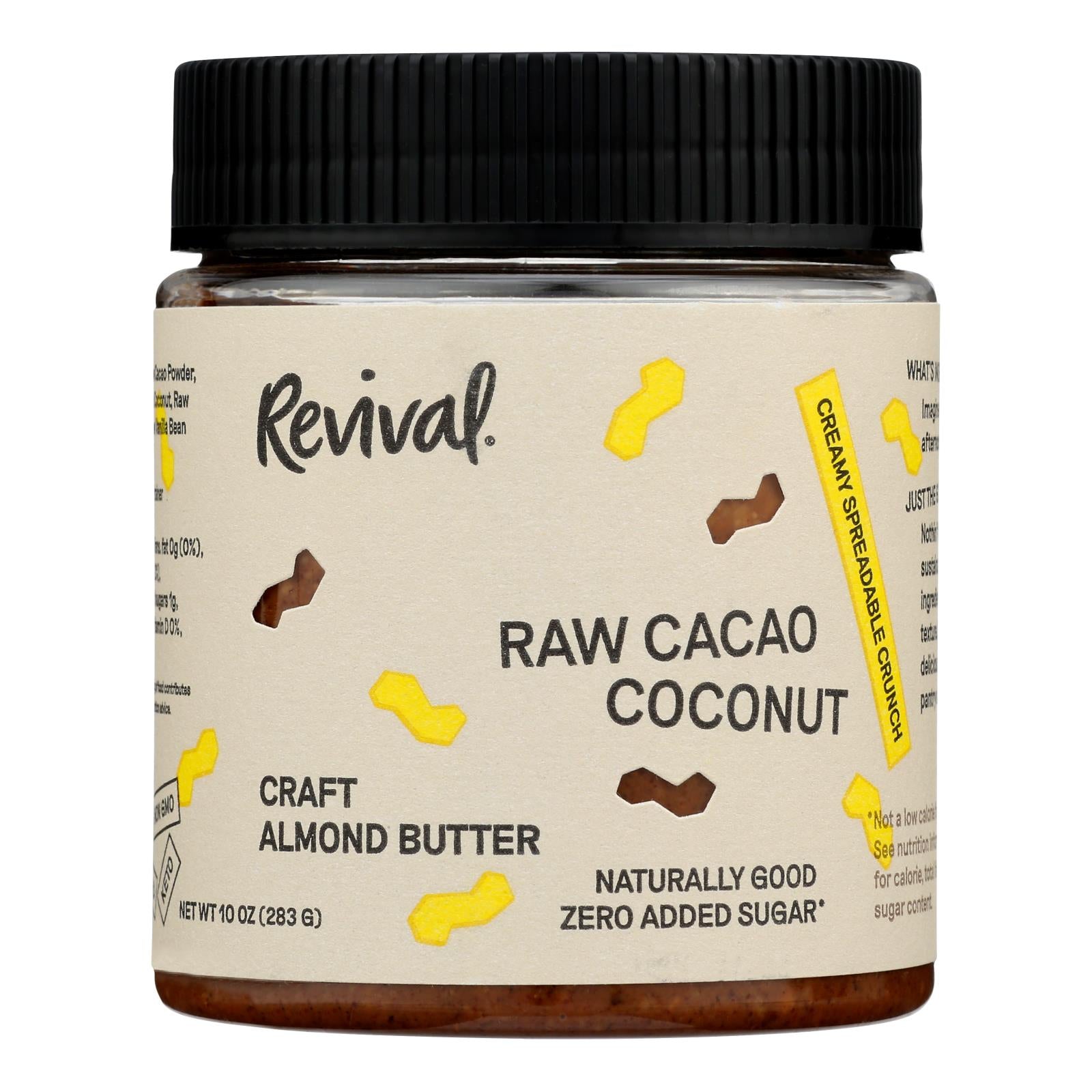 Revival - Almond Butter Raw Cacao Coconut - Case of 6-10 Ounces