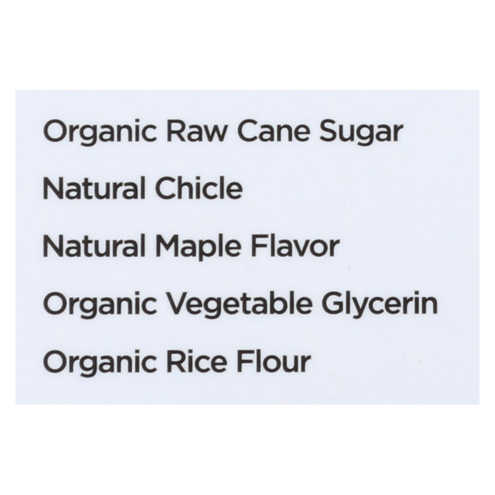 Simply Gum All Natural Gum - Maple - Case of 12 - 15 Count