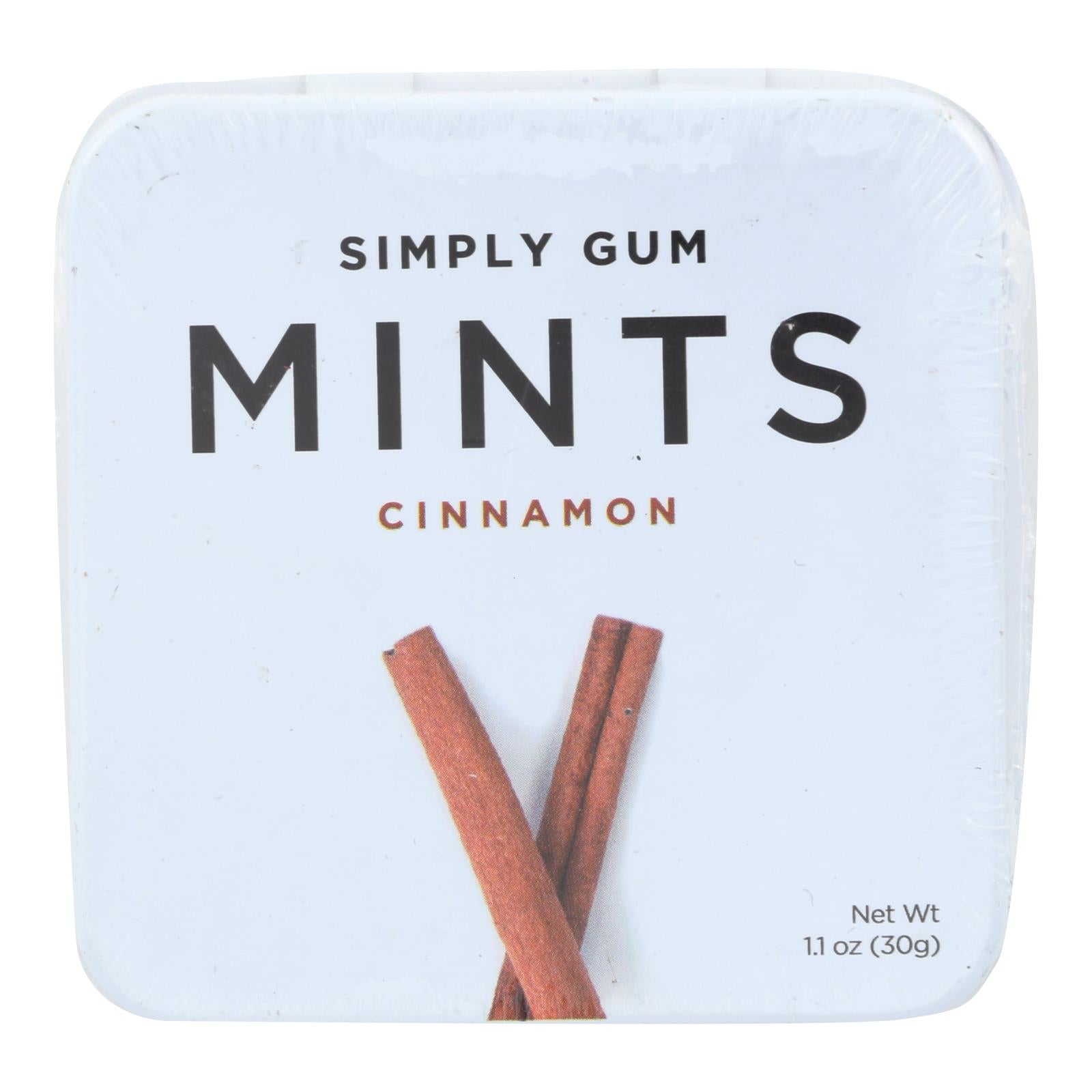 Simply Gum Cinnamon Mints  - Case Of 6 - 30 Ct