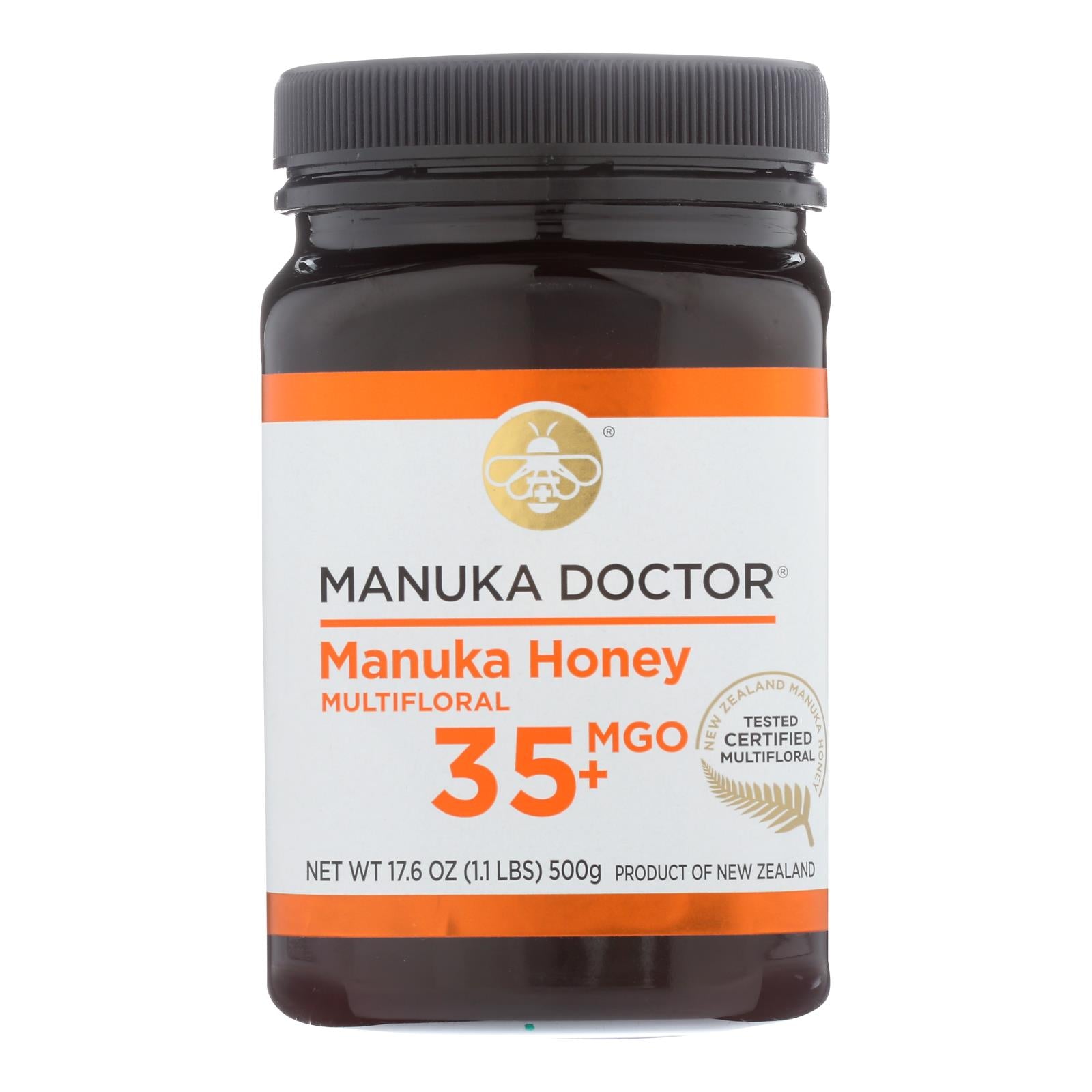 Manuka Doctor - Manuka Honey Mf Mgo35+ 500g - Case Of 6-17.6 Oz