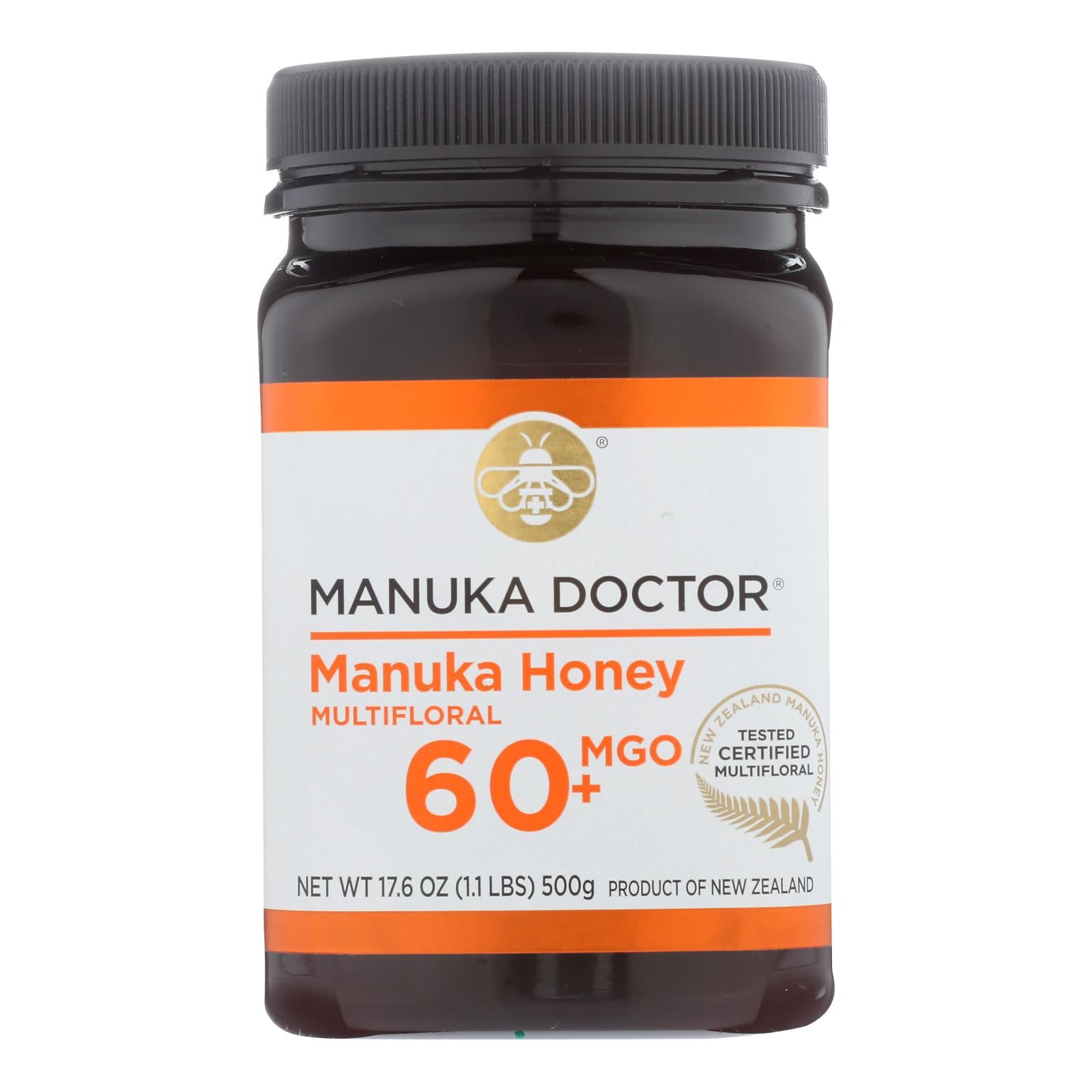 Manuka Doctor - Manuka Honey Mf Mgo60+ 500g - Case Of 6-17.6 Oz