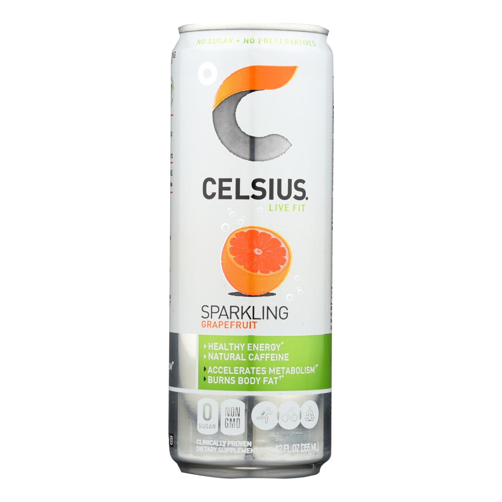 Celsius Sparkling Ginger Fitness Drink  - Case of 12 - 12 FZ