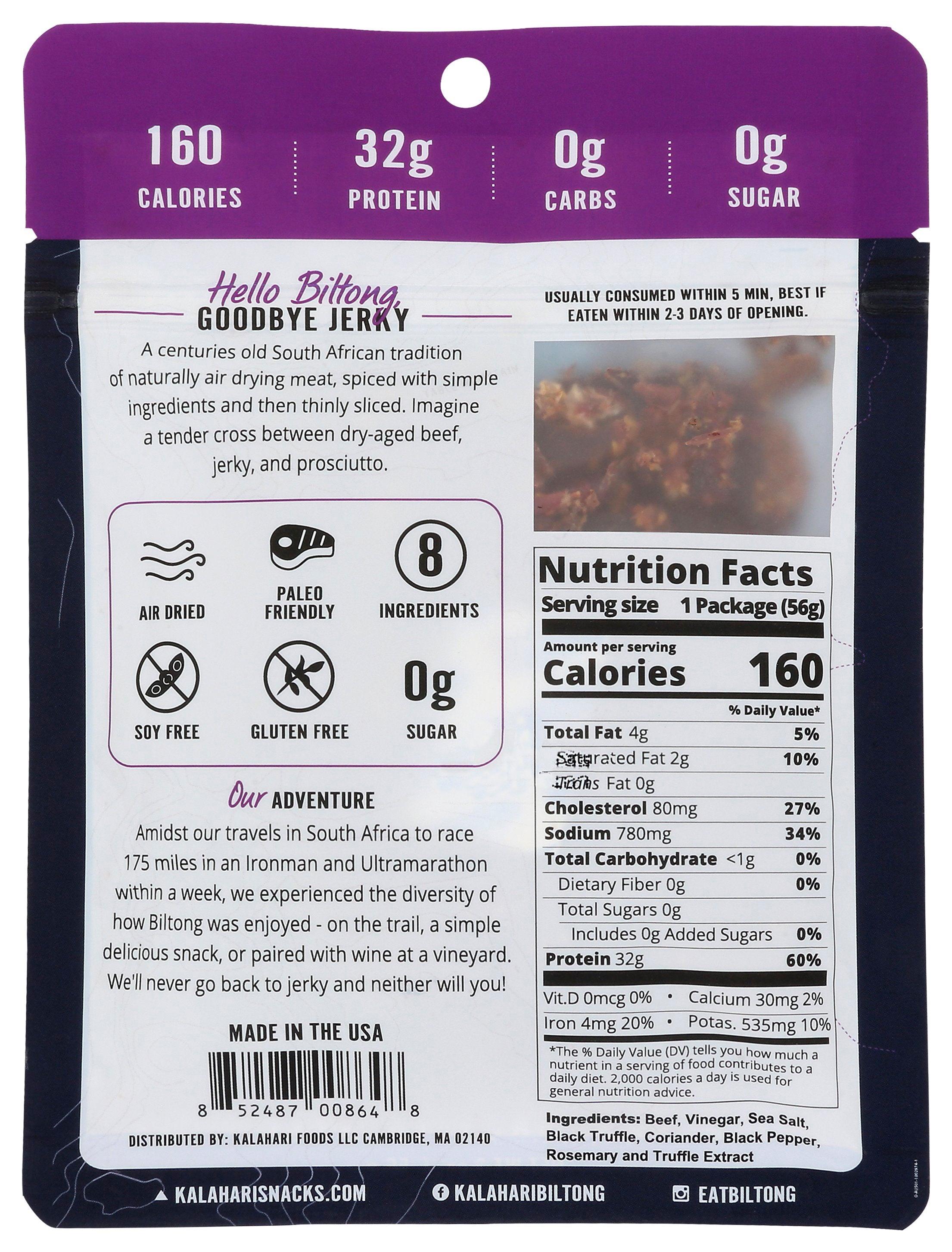 KALAHARI BILTONG BILTONG ROSEMARY TRUFFLE - Case of 8