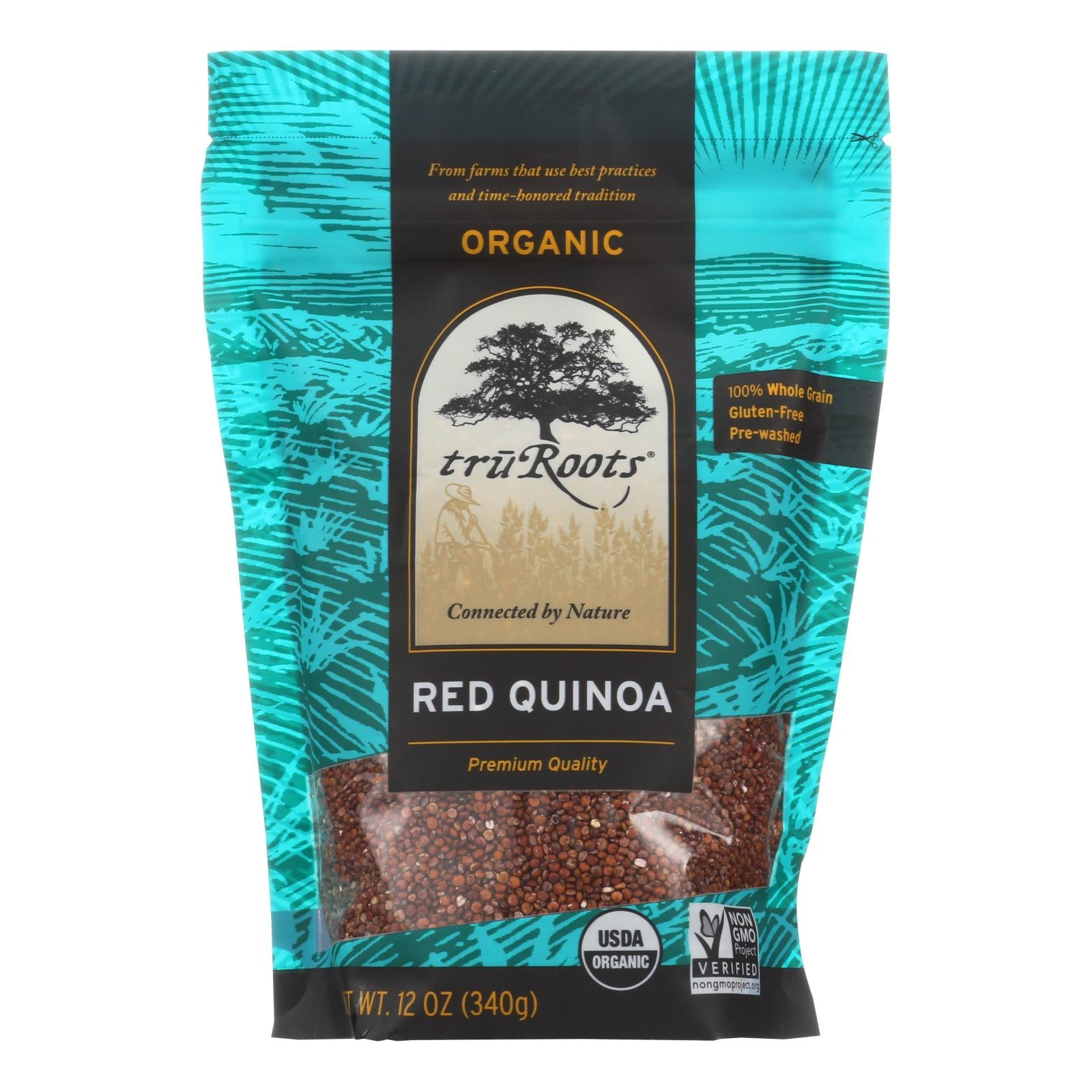 Truroots Organic Red Quinoa - Case of 6 - 12 oz.