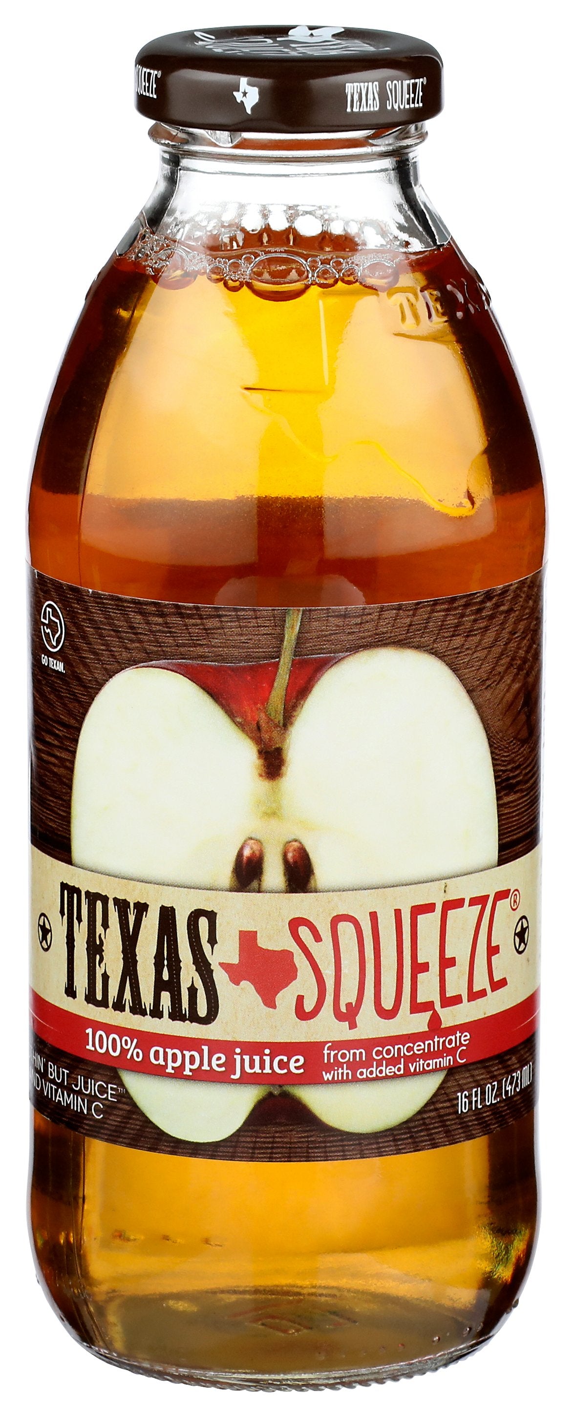 TEXAS SQUEEZE JUICE APPLE 100% - Case of 12