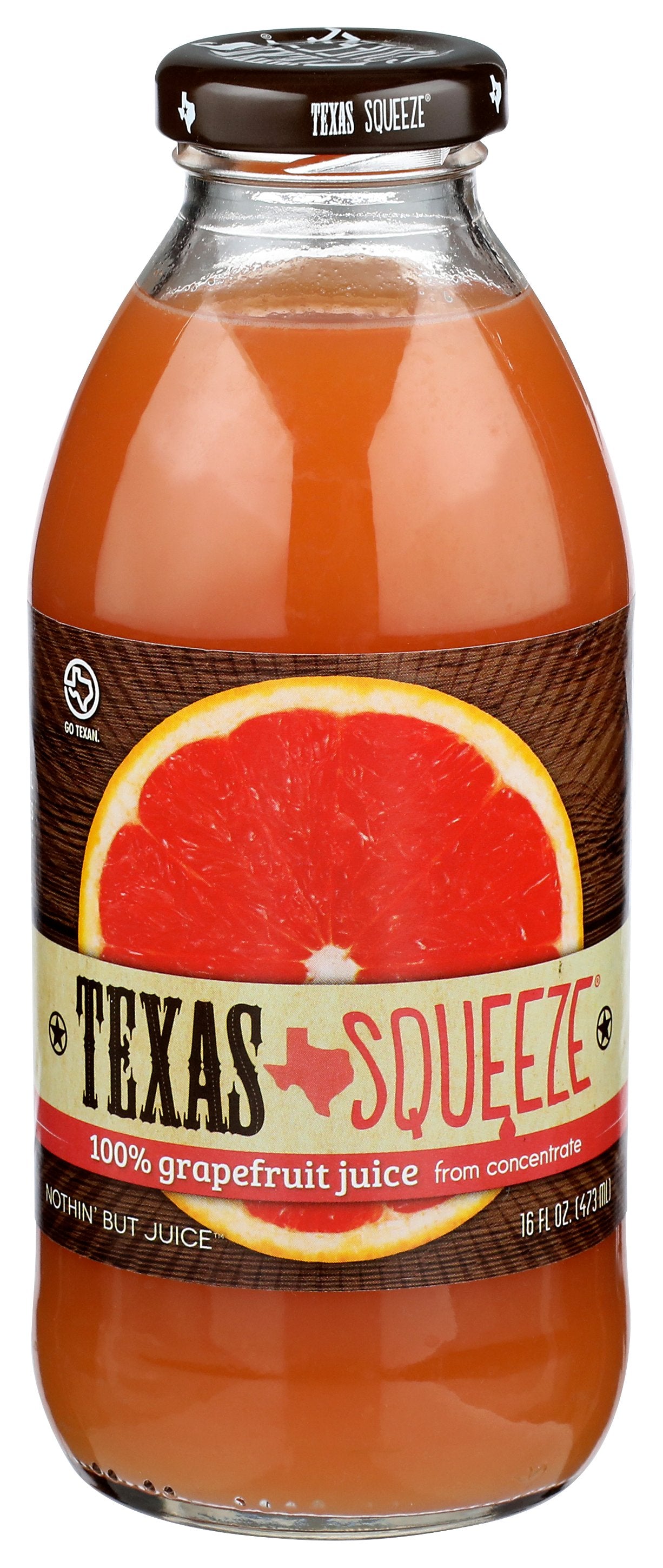 TEXAS SQUEEZE JUICE GRAPEFRUIT 100% - Case of 12