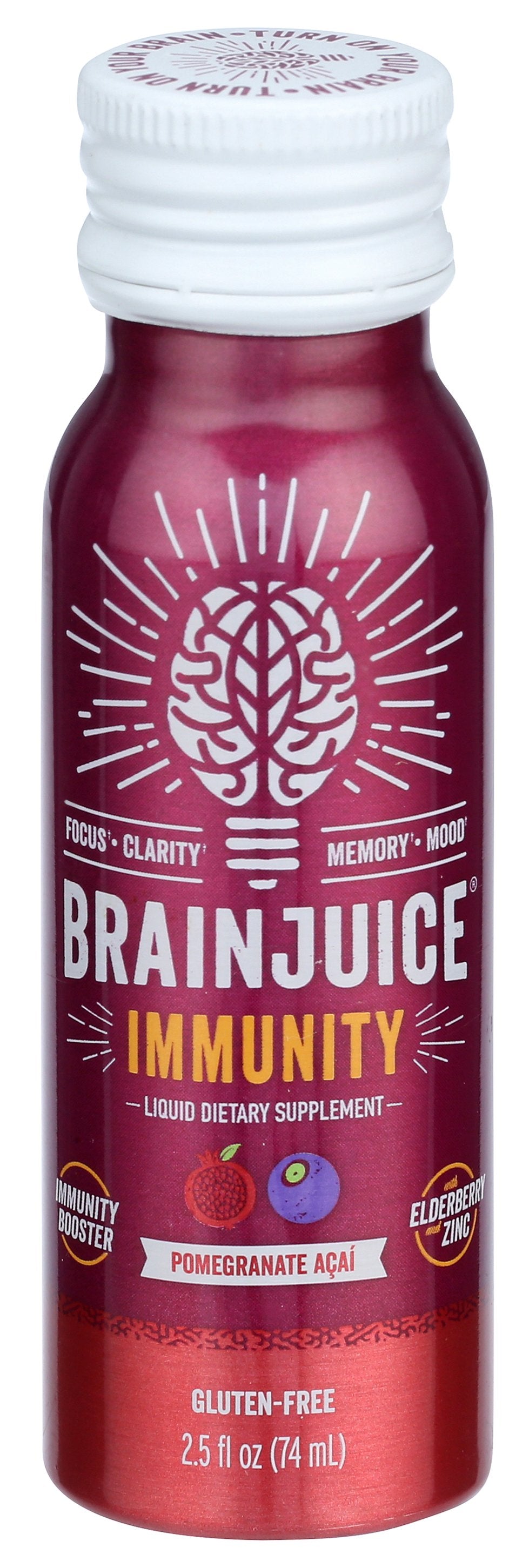 BRAINJUICE SHOT IMMUNE POMGRNT ACAI - Case of 12