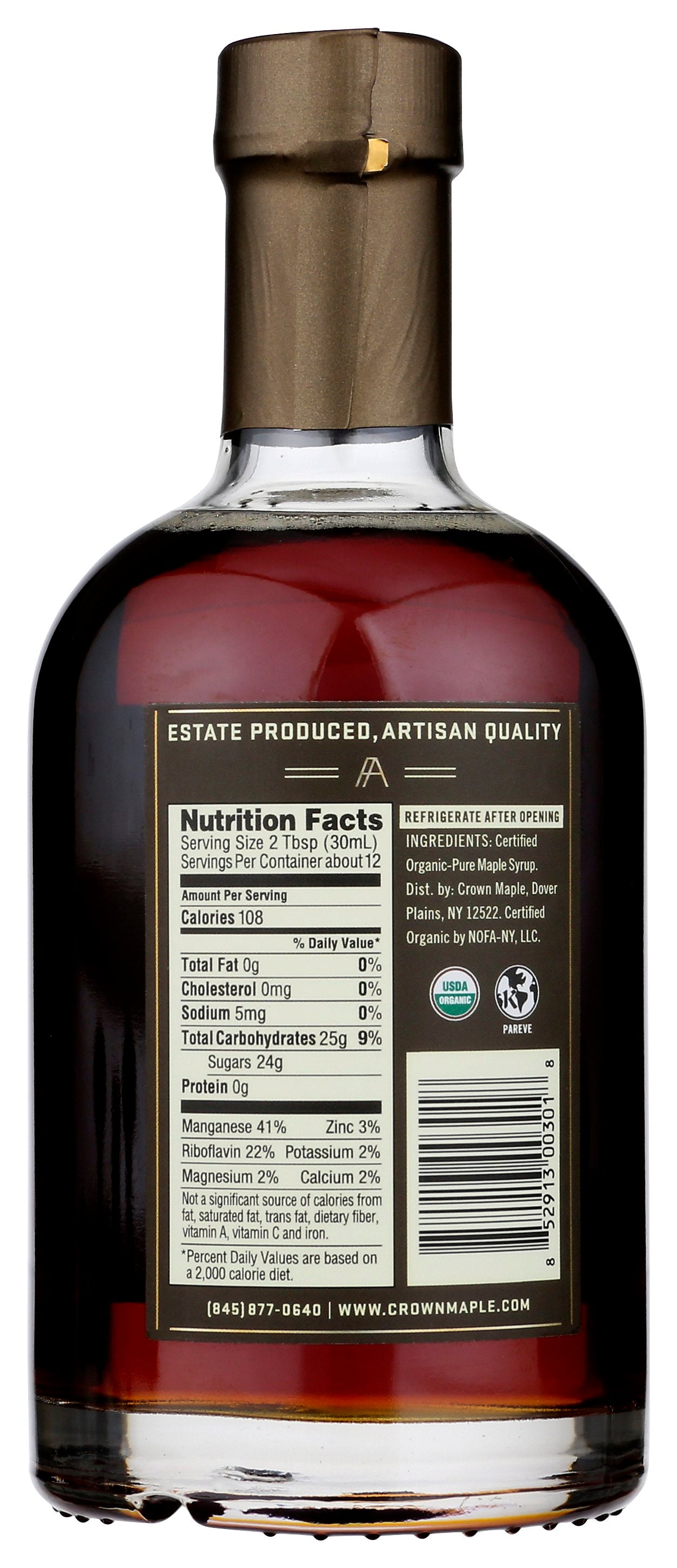 CROWN MAPLE SYRUP MAPLE AMBR CLR ORG - Case of 6