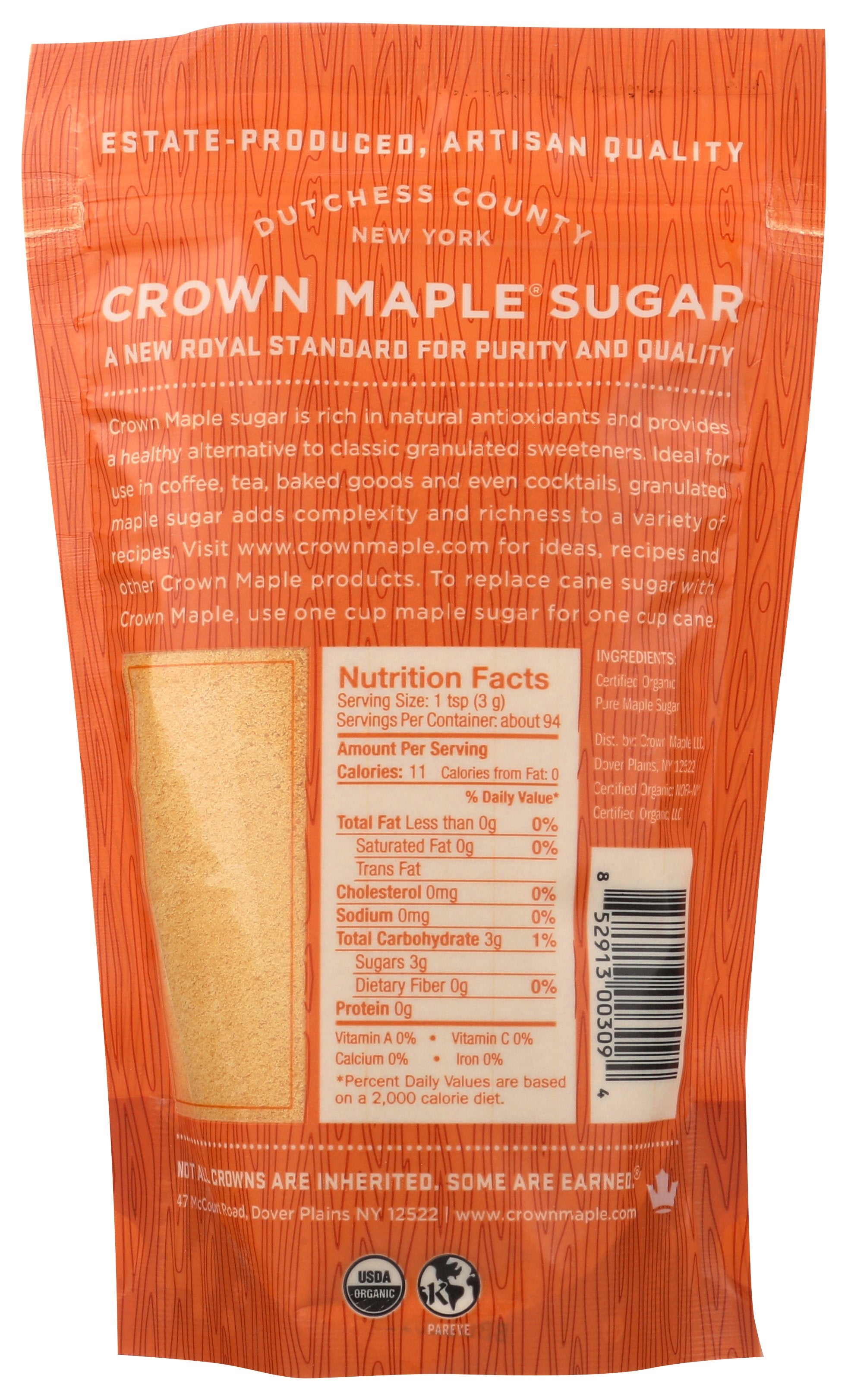 CROWN MAPLE SUGAR MAPLE ORG - Case of 6