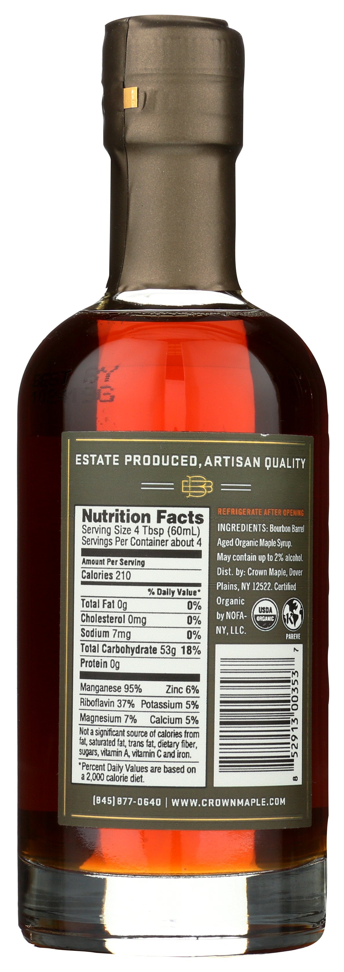 CROWN MAPLE SYRUP MPLE BRBN BRREL AGE - Case of 8