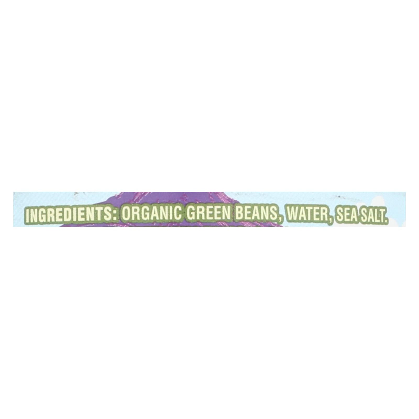 Green Valley Organics - Green Beans Cut - Case of 12-14.5 OZ