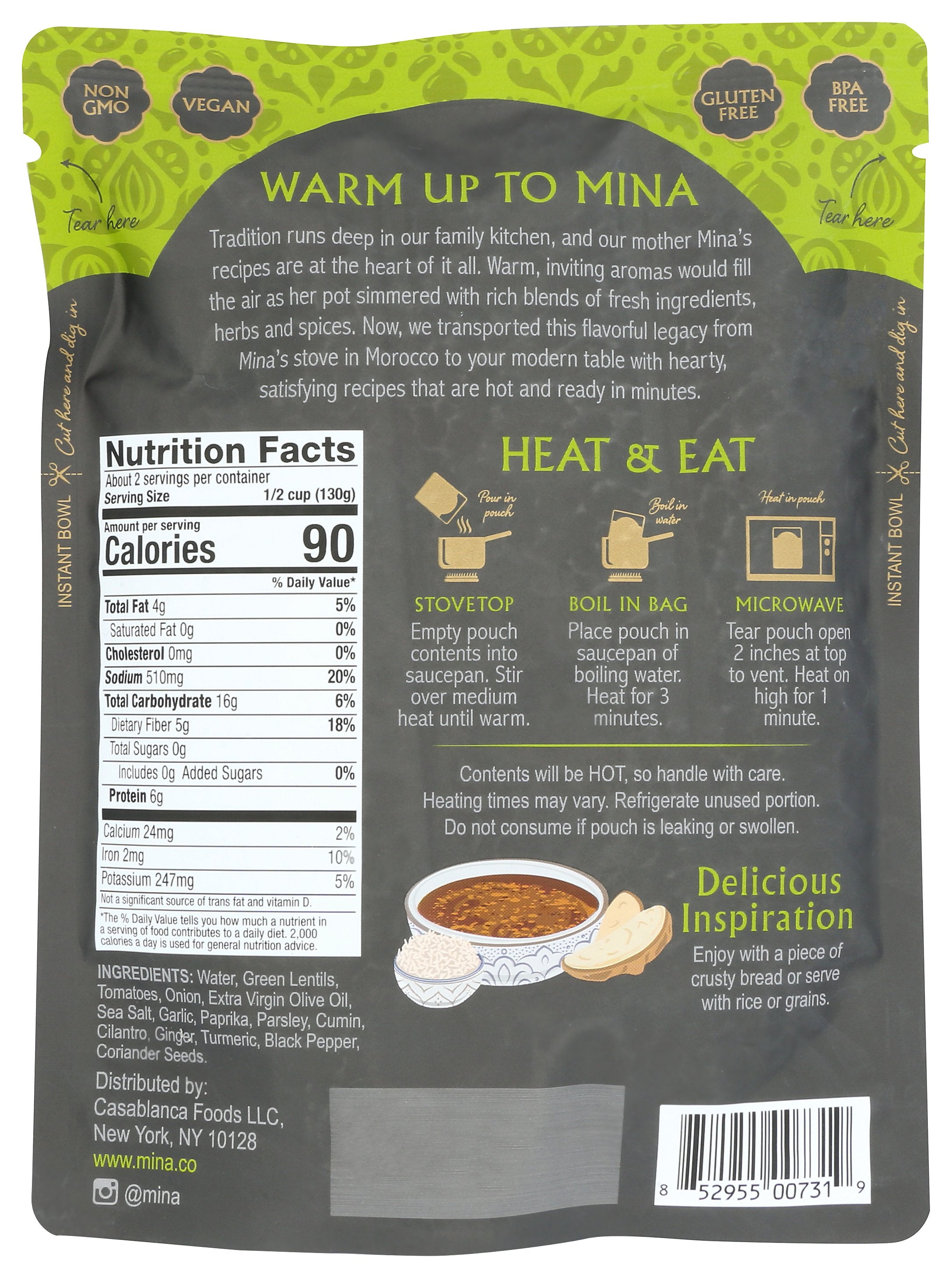 MINA STEW LENTIL ADDIS - Case of 6