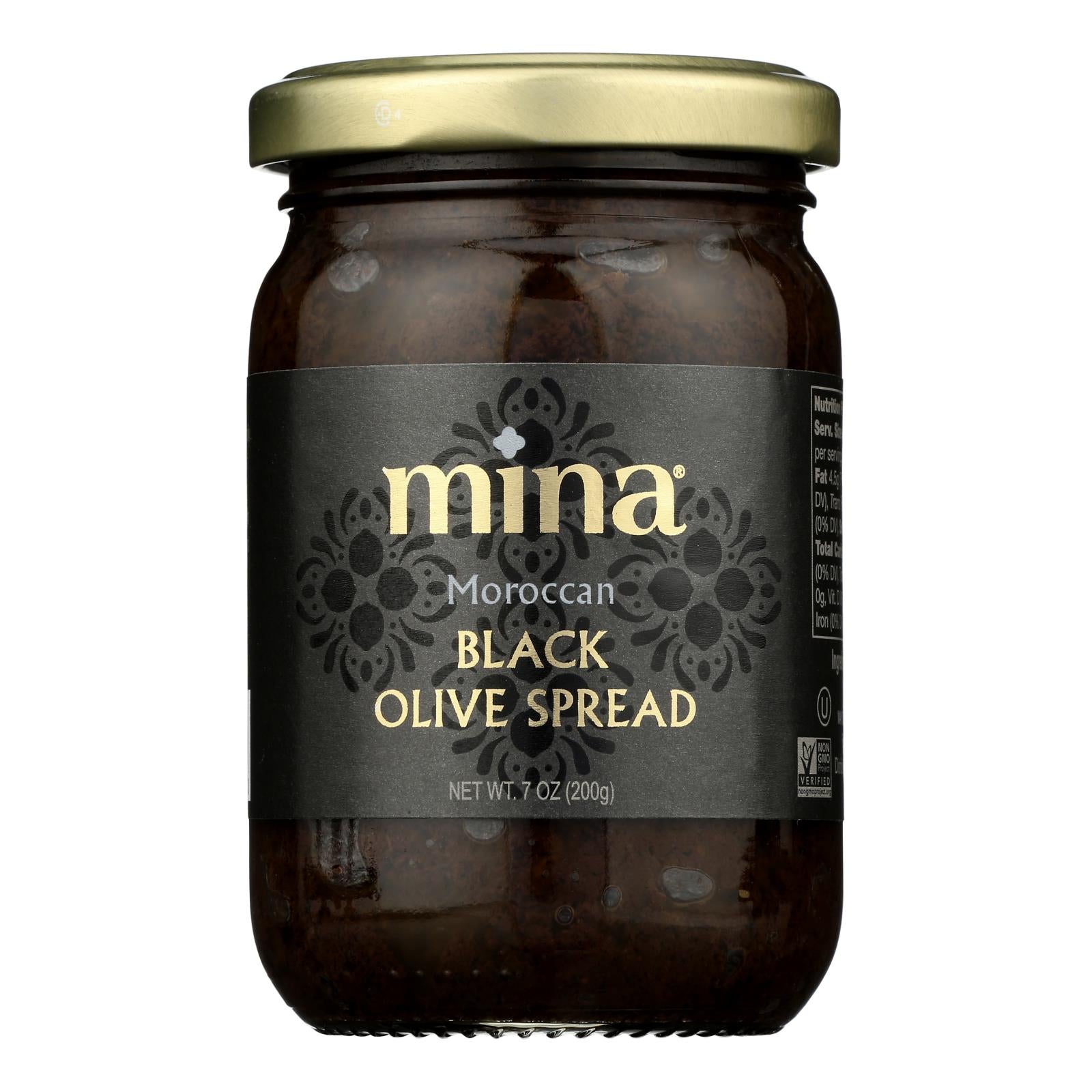 Mina - Spread Black Olive - Case of 6-7 OZ