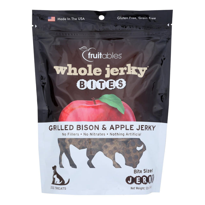 Fruitables - Dog Treats Jerky Bite Bison - Case Of 6-12 Oz