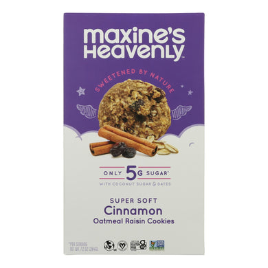Maxine's Heavenly - Cookies Cinnamon Oatmeal Raisin - Case Of 8-7.2 Oz