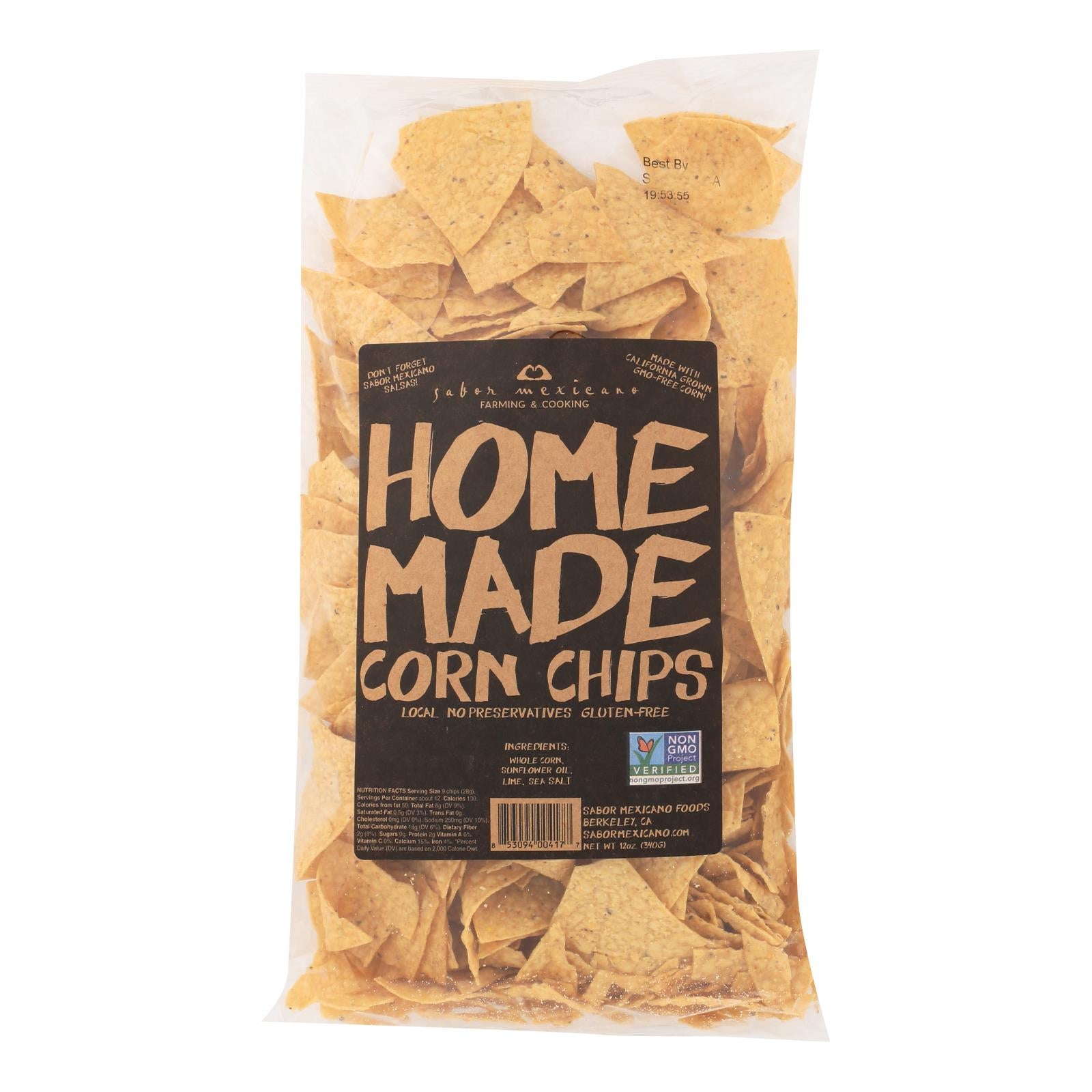 Sabor Mexicano - Chips Corn Original Handmade - Case of 11-10 Ounces