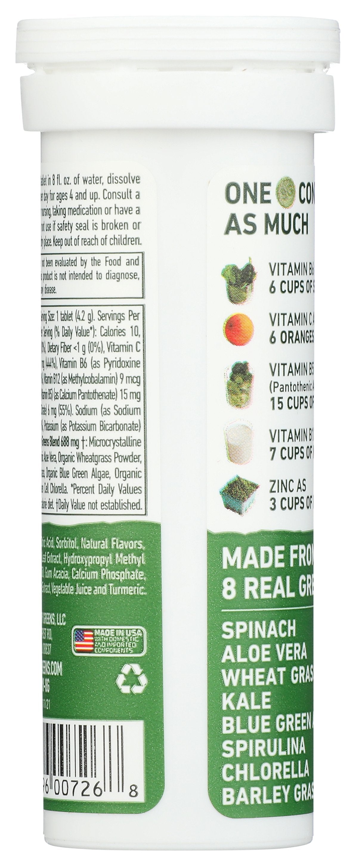 8GREENS GREENS ORIGINAL LEMON LM - Case of 6