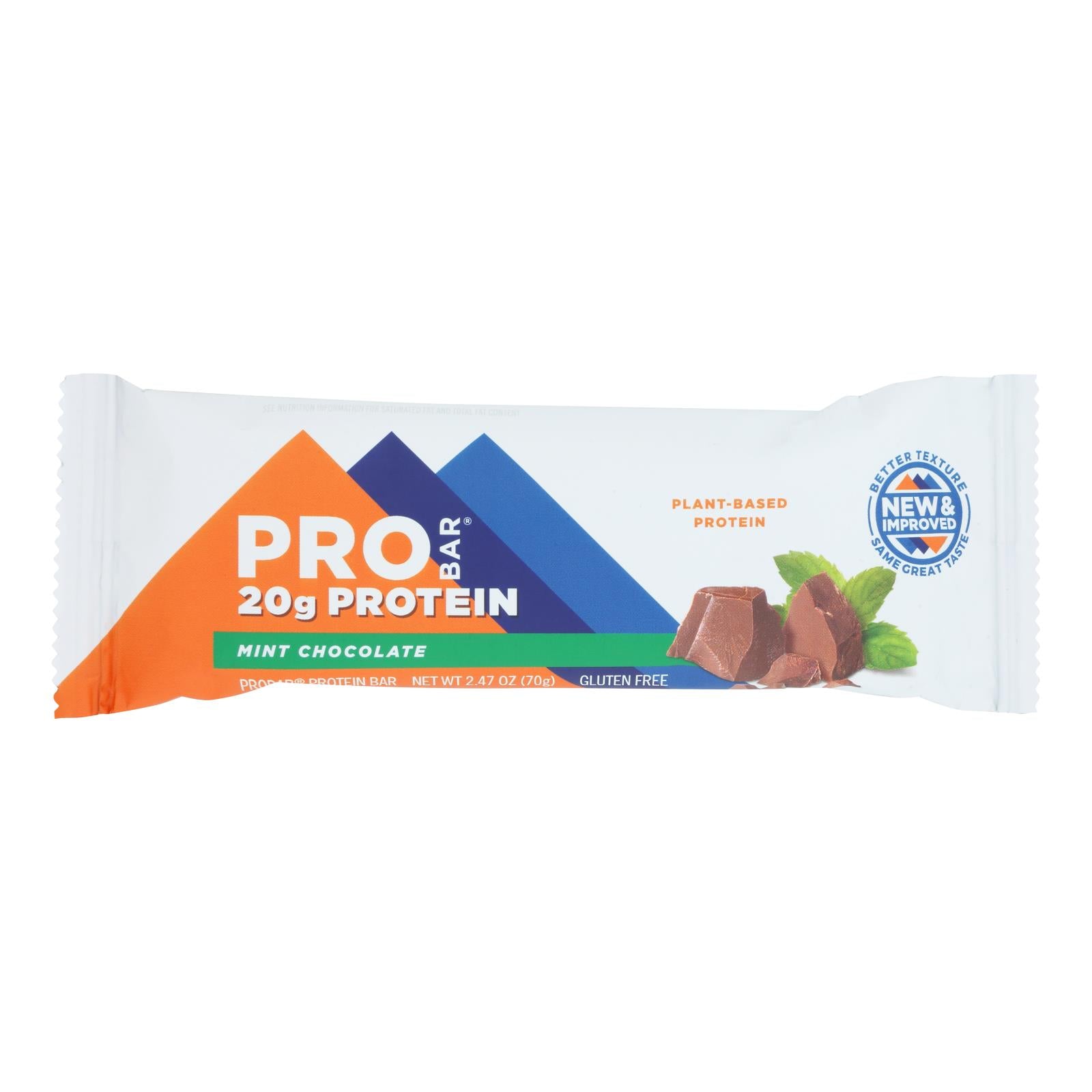 Probar Organic Mint Chocolate Core Bar - Case of 12 - 2.46 oz