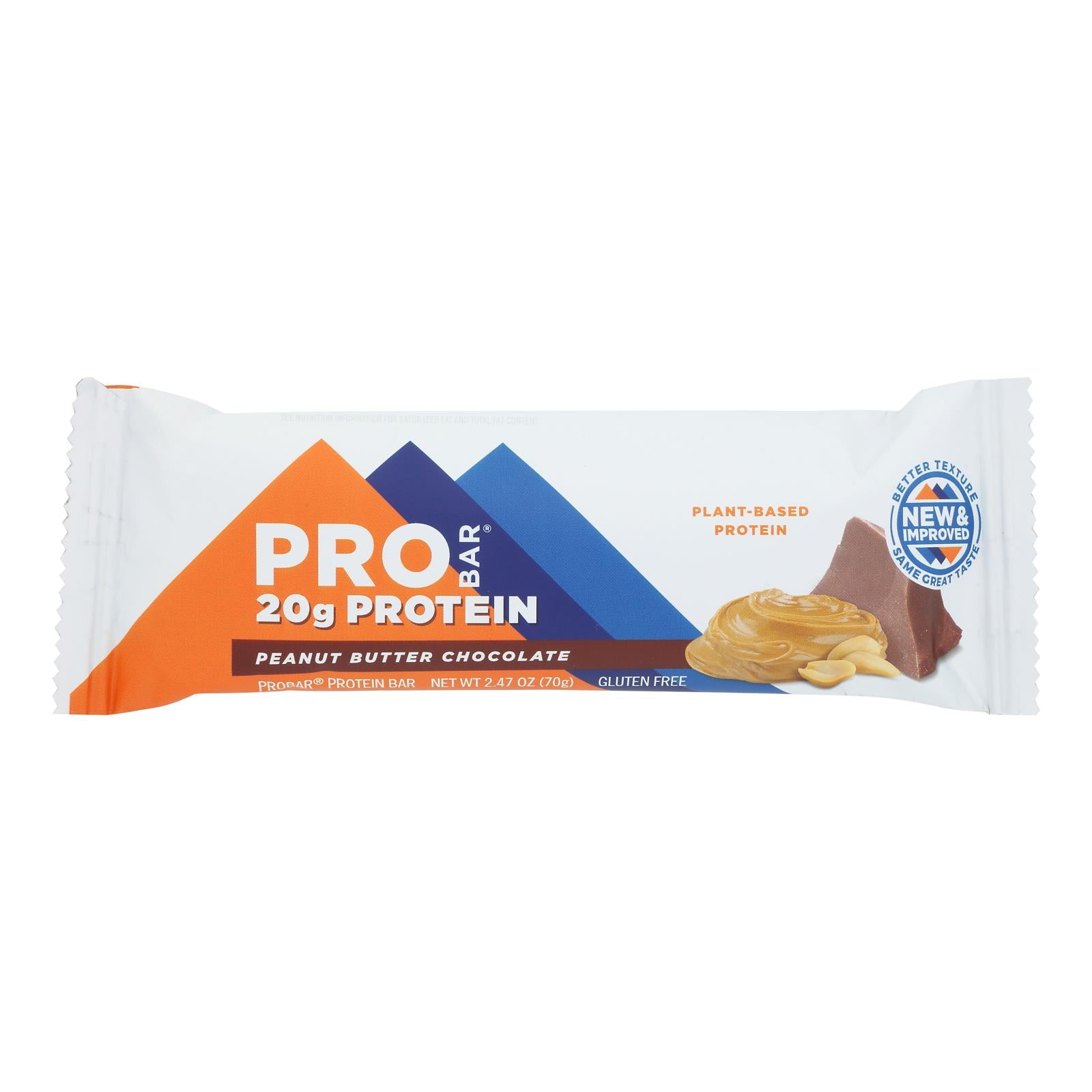 Probar Peanut Butter Chocolate Core Bar - Case of 12 - 2.46 oz