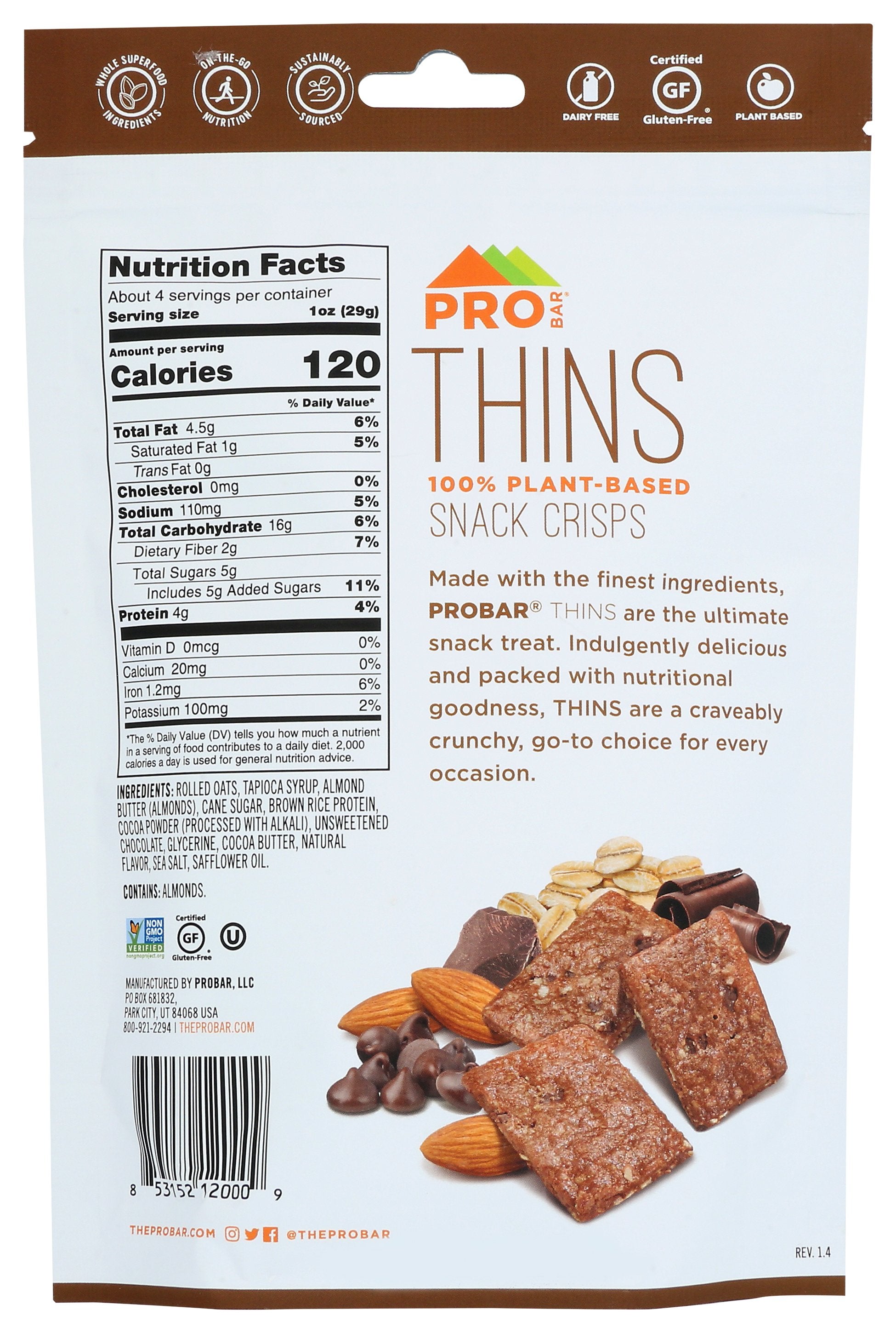 PROBAR THINS DBL CHOCOLATE - Case of 6