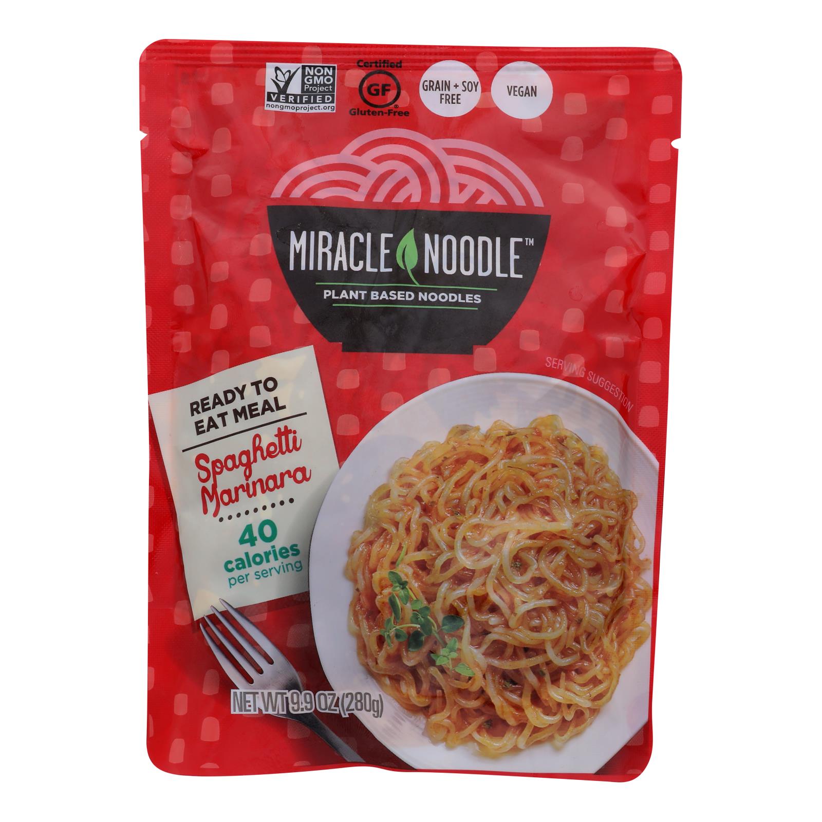 Miracle Noodle - Rte Meal Spag Marinara - Case Of 6-9.9 Oz