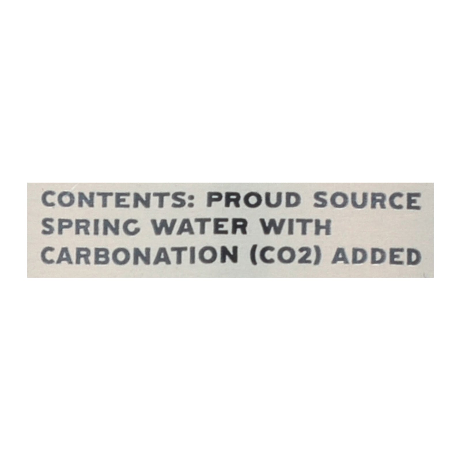 Proud Source - Water Spk Natural Spring - Case of 12-25.3 FZ
