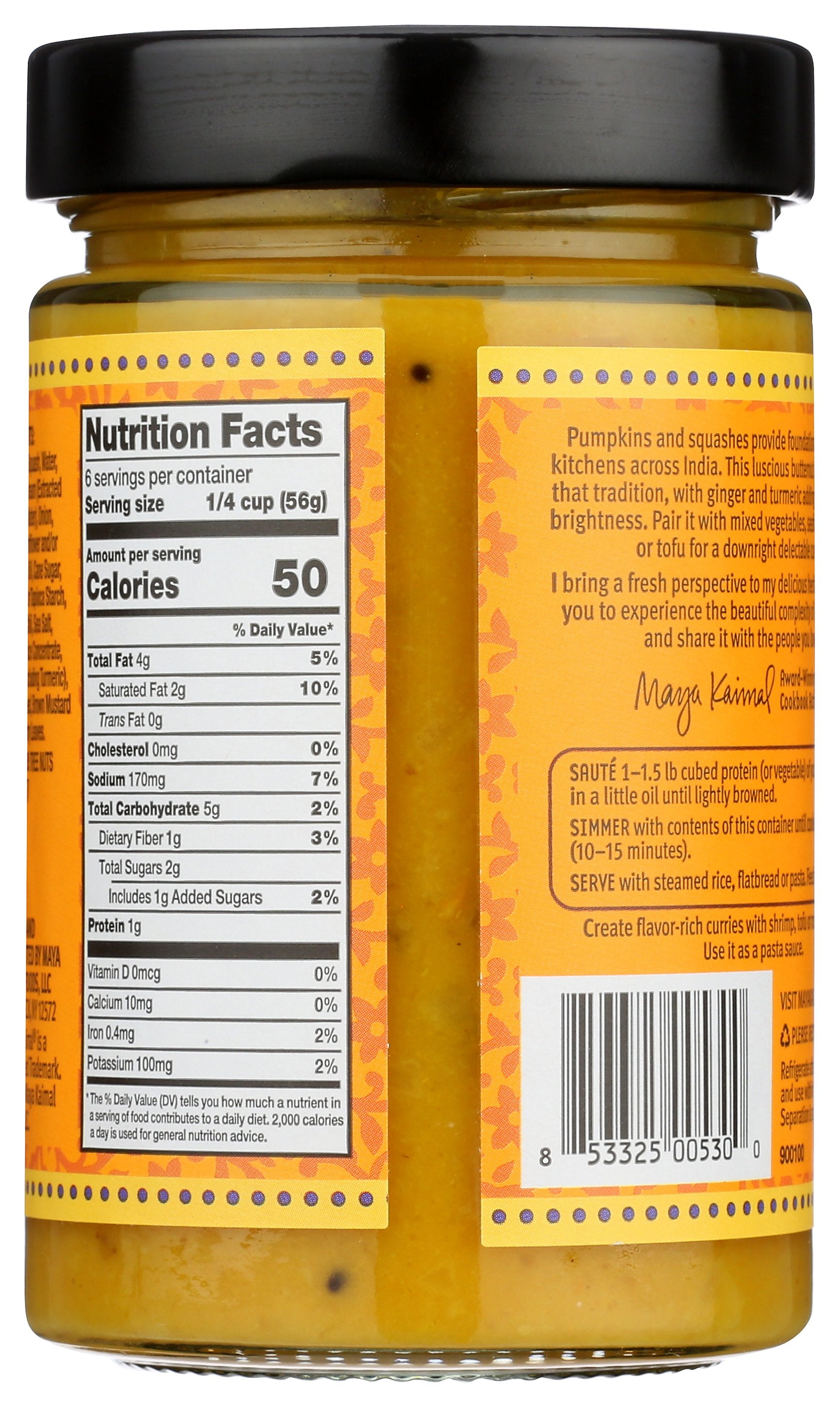 MAYA KAIMAL SAUCE SIMMR BTRNUT CURRY - Case of 6