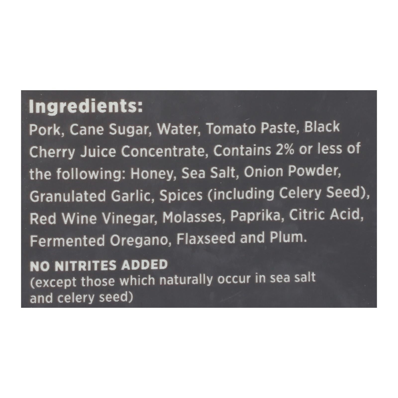 Krave Pork Jerky - Black Cherry Barbeque - Case of 8 - 2.7 oz.