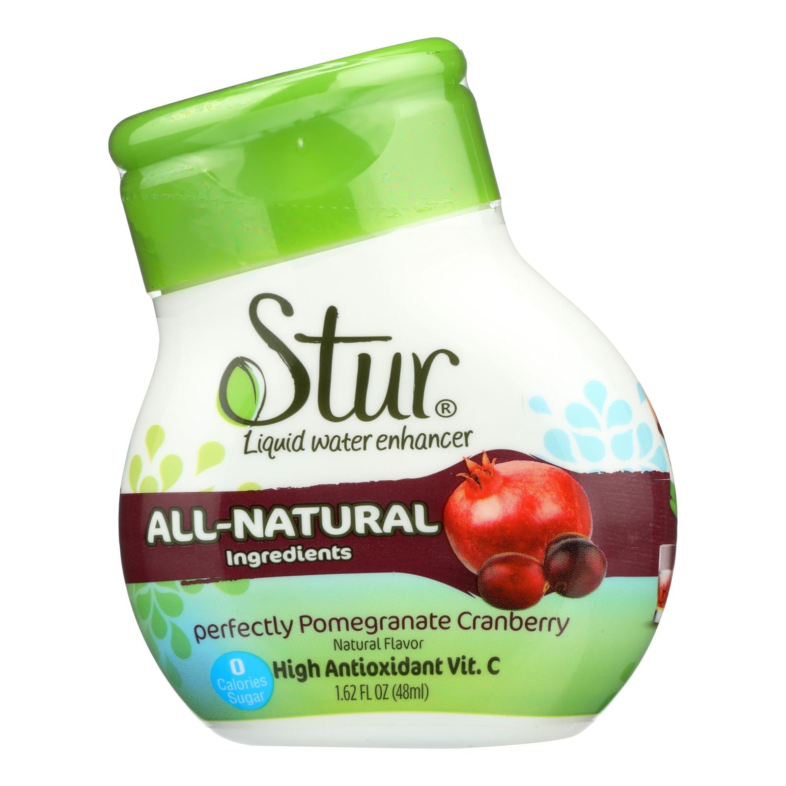 Stur Pomegranate Cranberry Liquid Water Enhancer - Case of 6 - 1.62 FZ