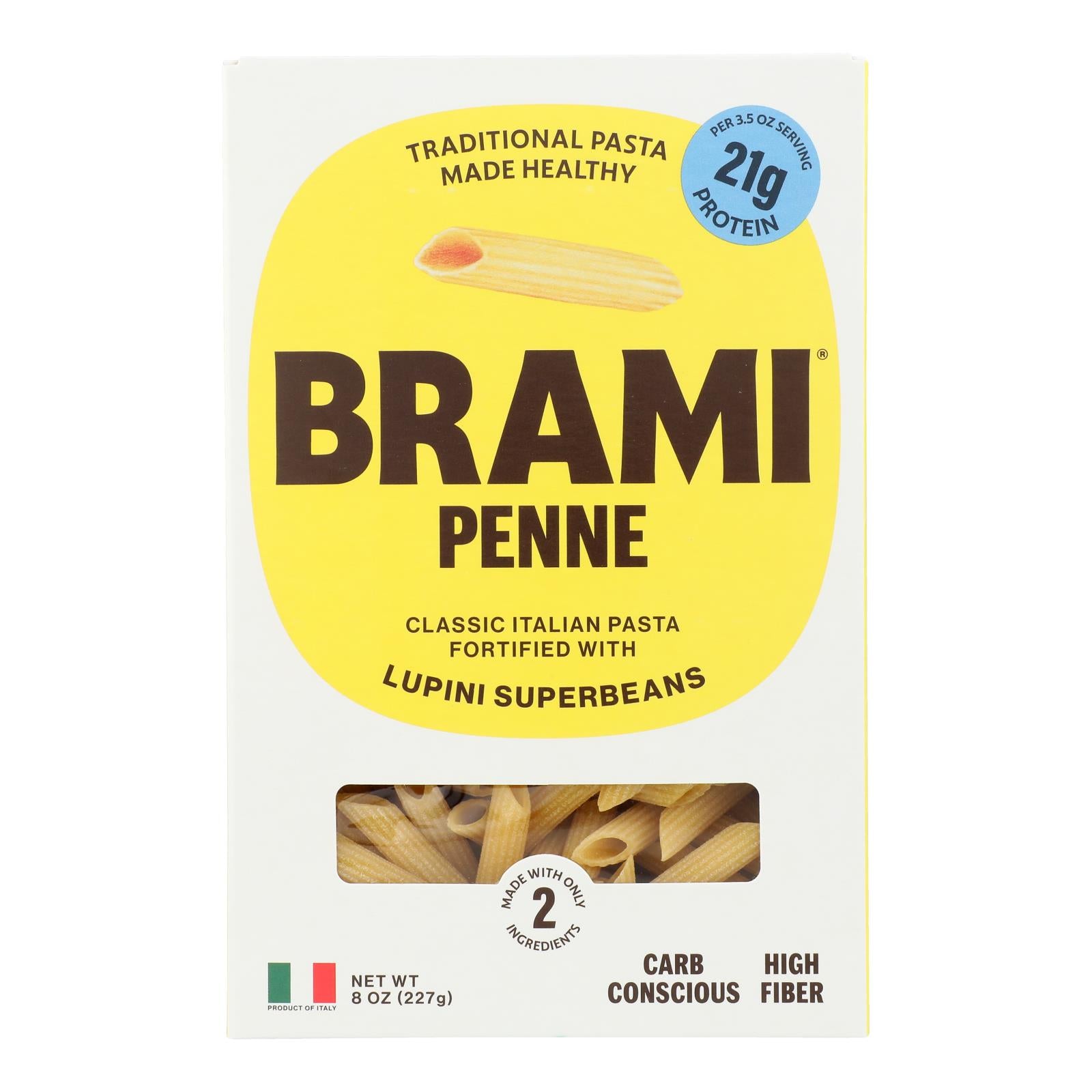 Brami - Pasta Semo Lupini Penne - Case of 8-12 Ounces