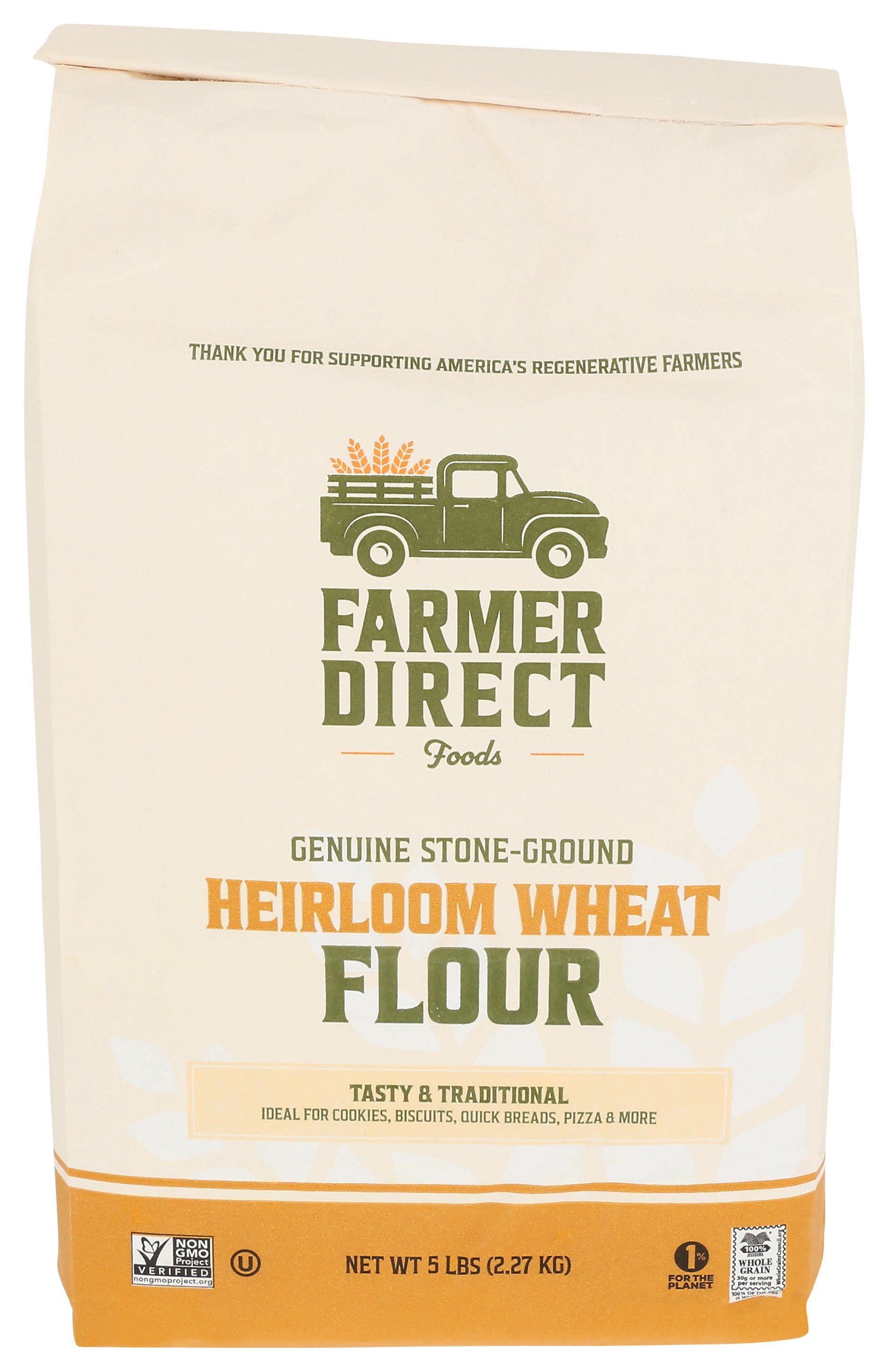 FARMER DIRECT FOODS FLOUR HEIRLOOM WHEAT - Case of 8